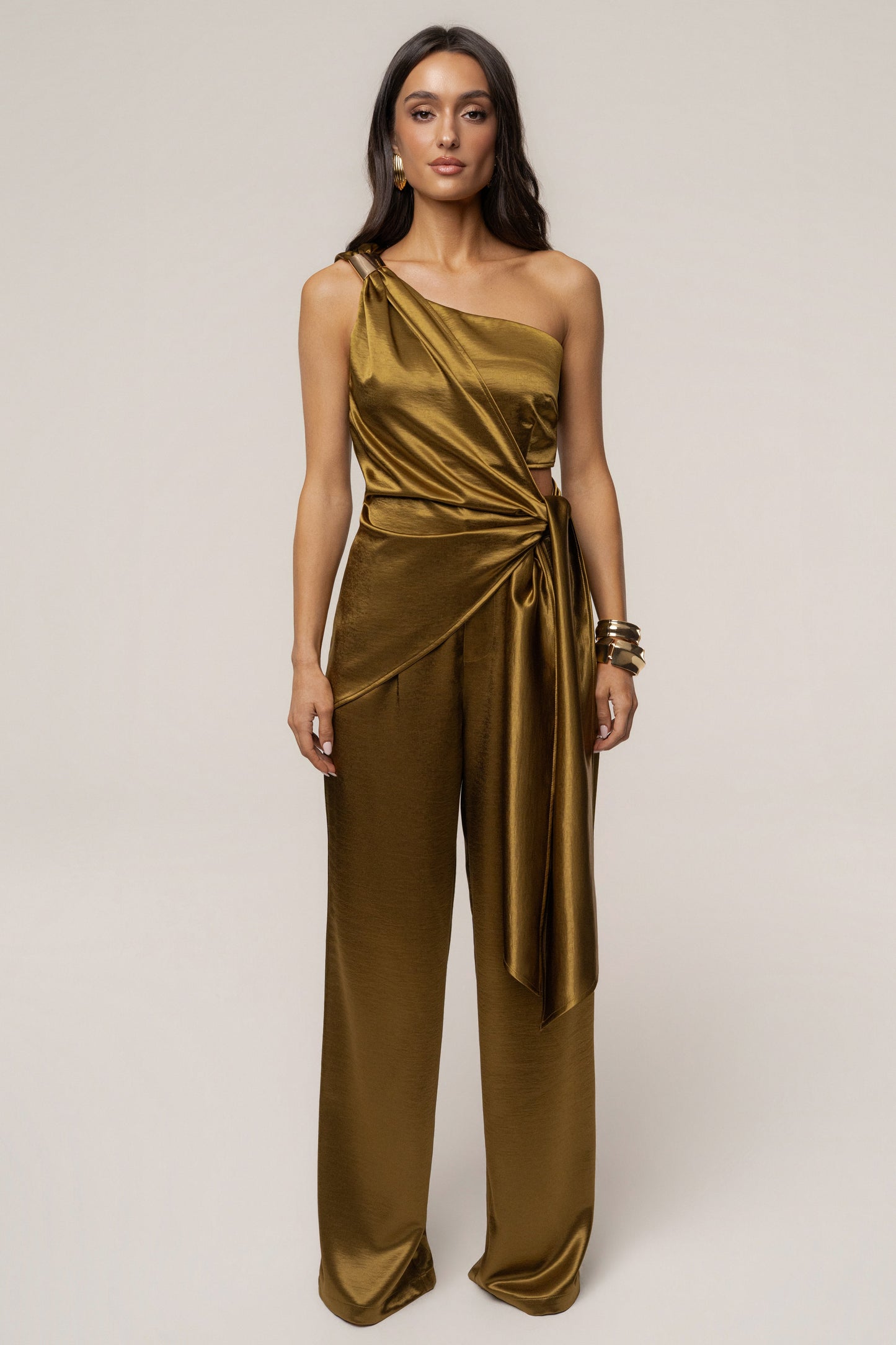 Olive Thea Satin Pants JLUXLABEL