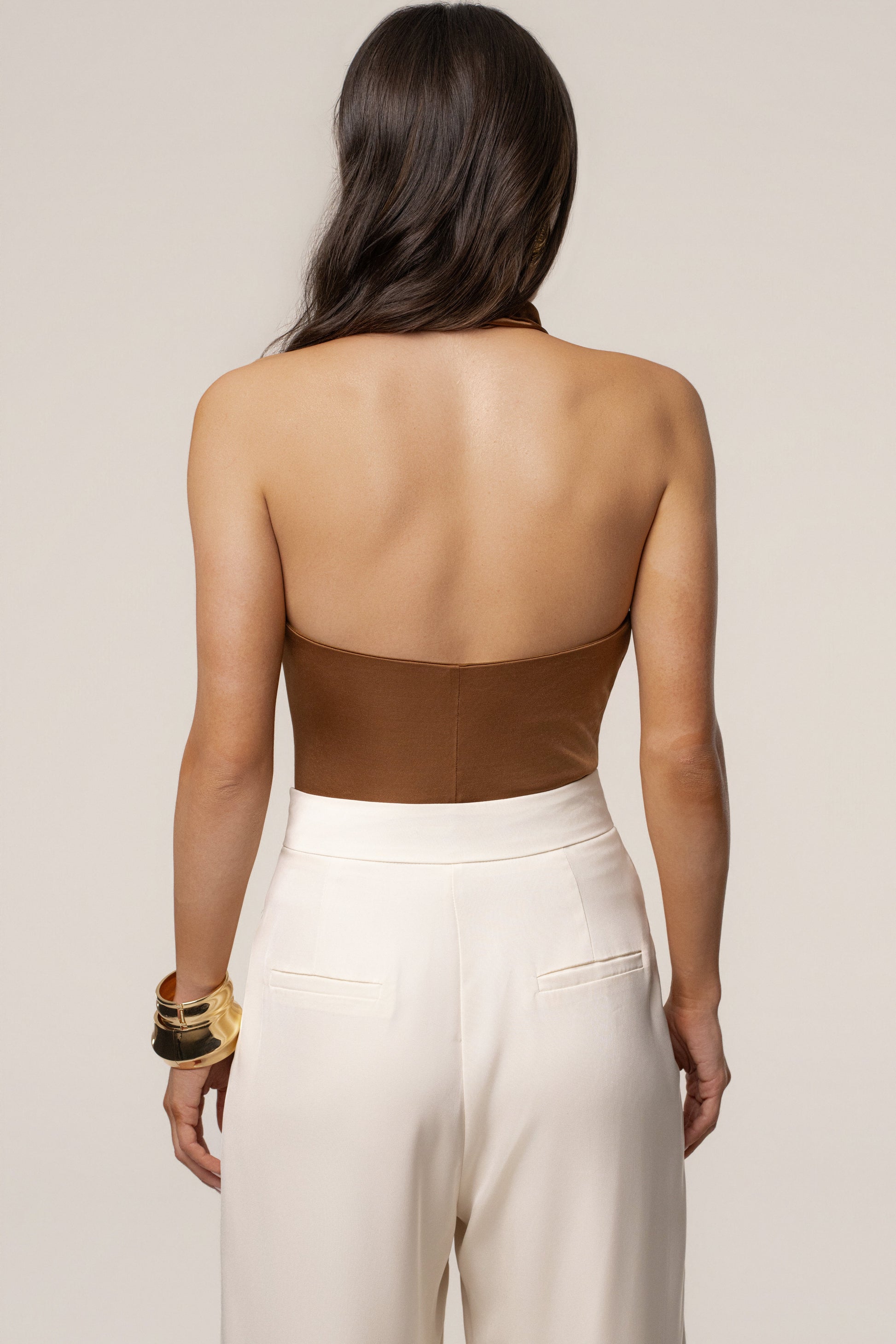 Tan Beloved Bodysuit JLUXLABEL