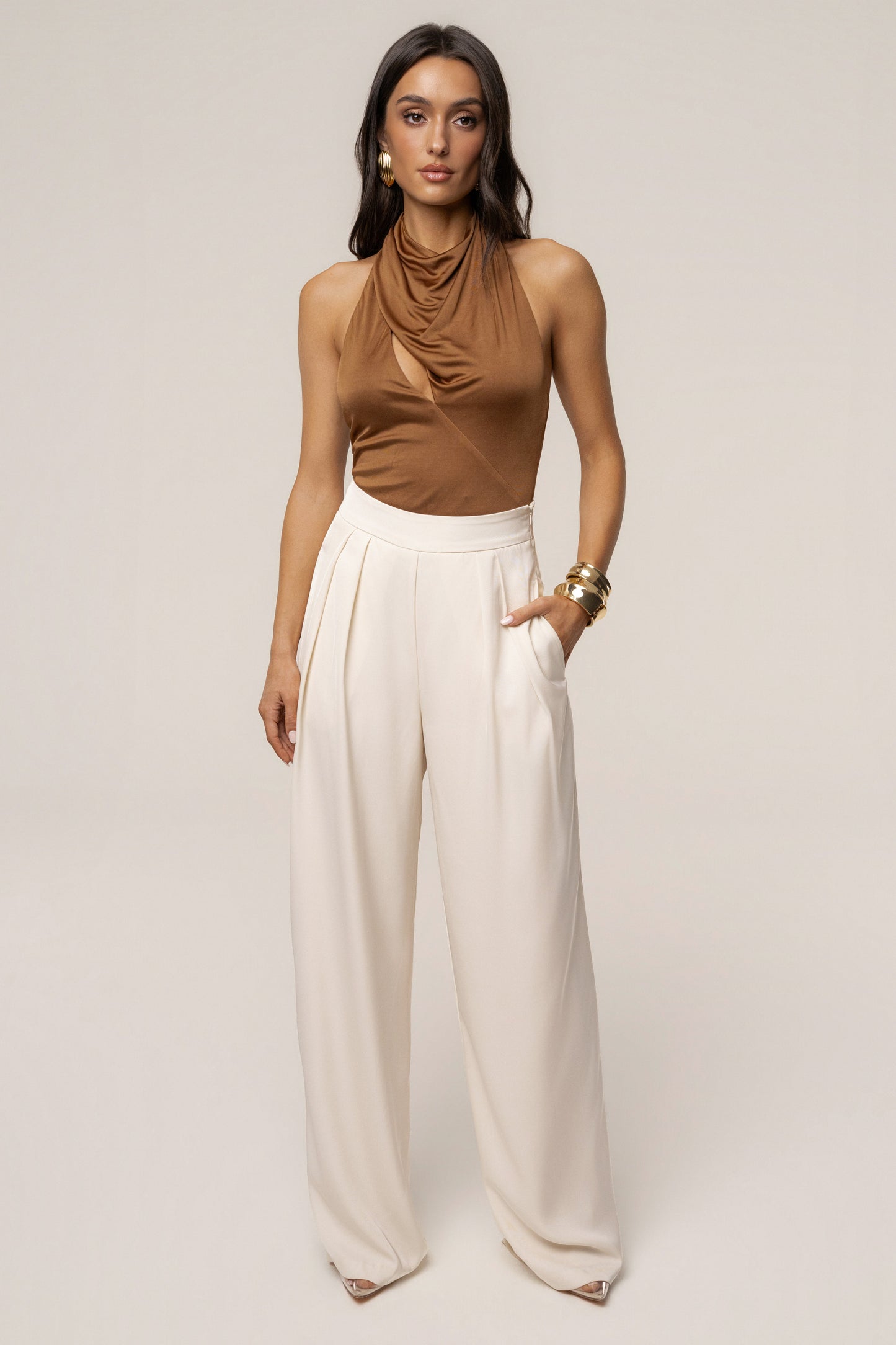 Tan Beloved Bodysuit JLUXLABEL
