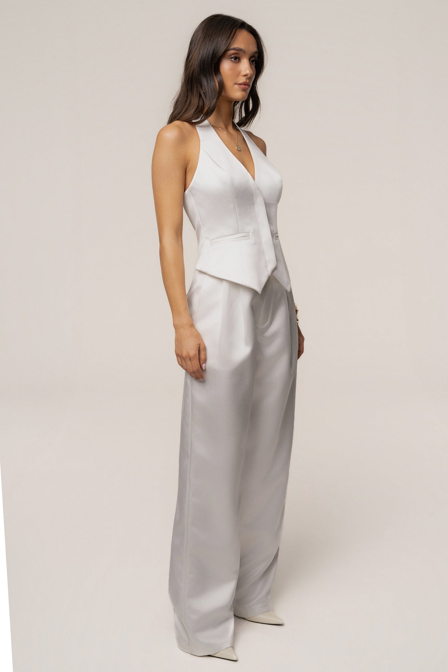 White City Nights Satin Vest JLUXLABEL