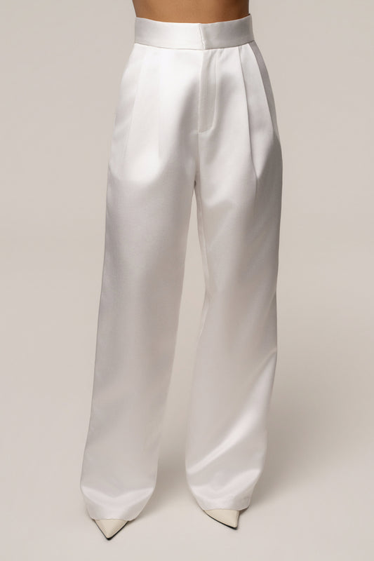 White City Nights Satin Trouser JLUXLABEL