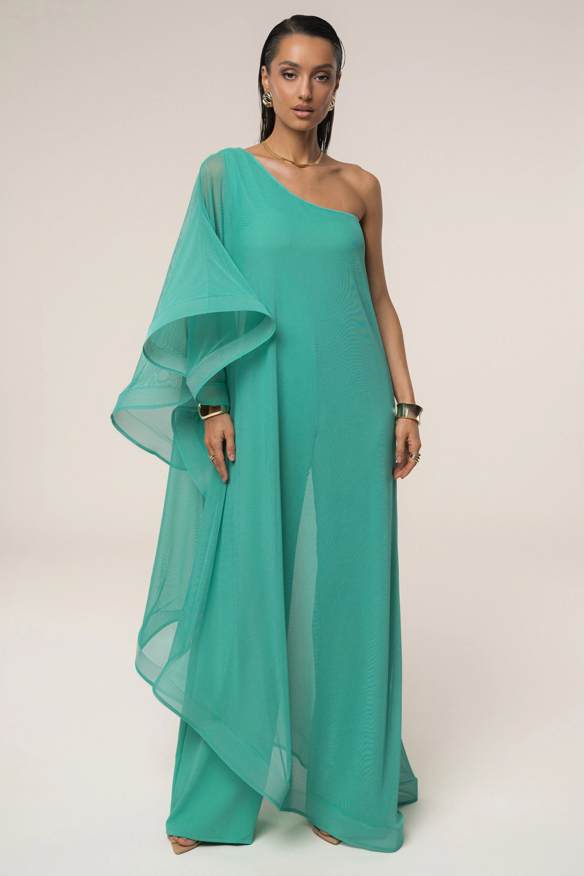 Green New Waves Jumpsuit JLUXLABEL