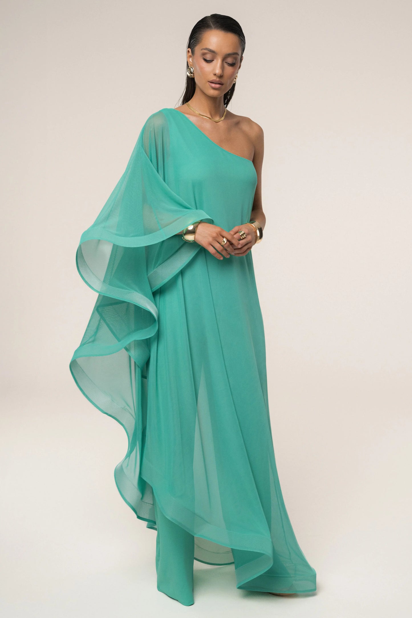 Green New Waves Jumpsuit JLUXLABEL