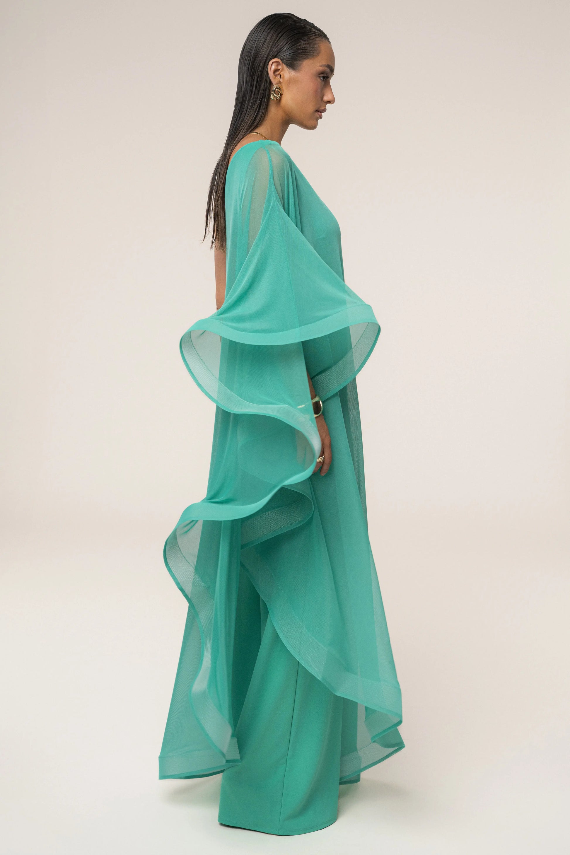 Green New Waves Jumpsuit JLUXLABEL