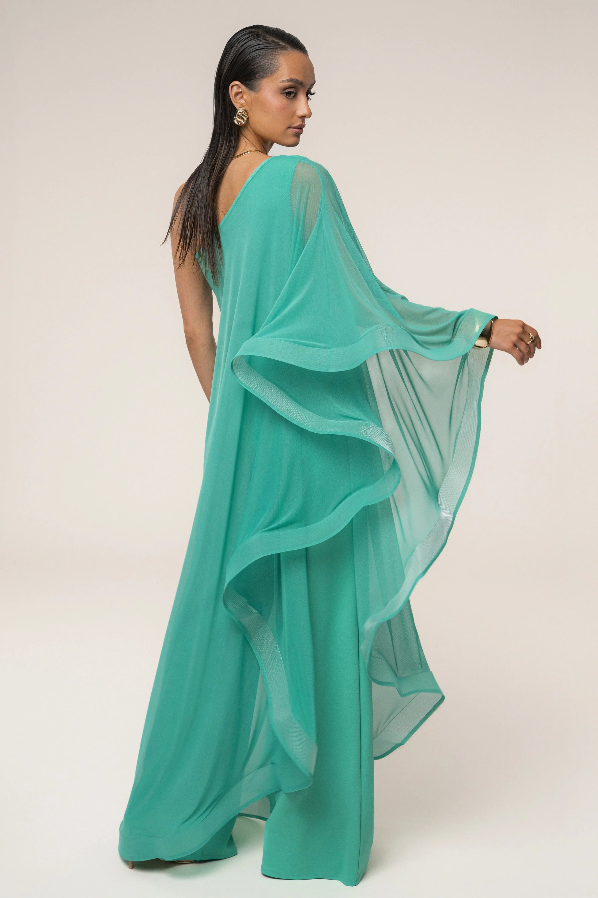 Green New Waves Jumpsuit JLUXLABEL