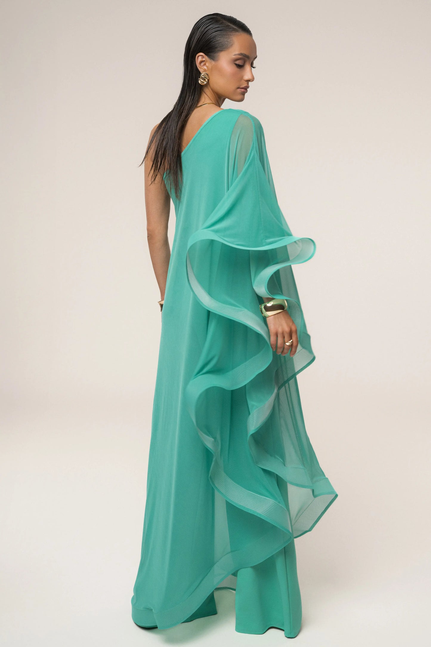 Green New Waves Jumpsuit JLUXLABEL