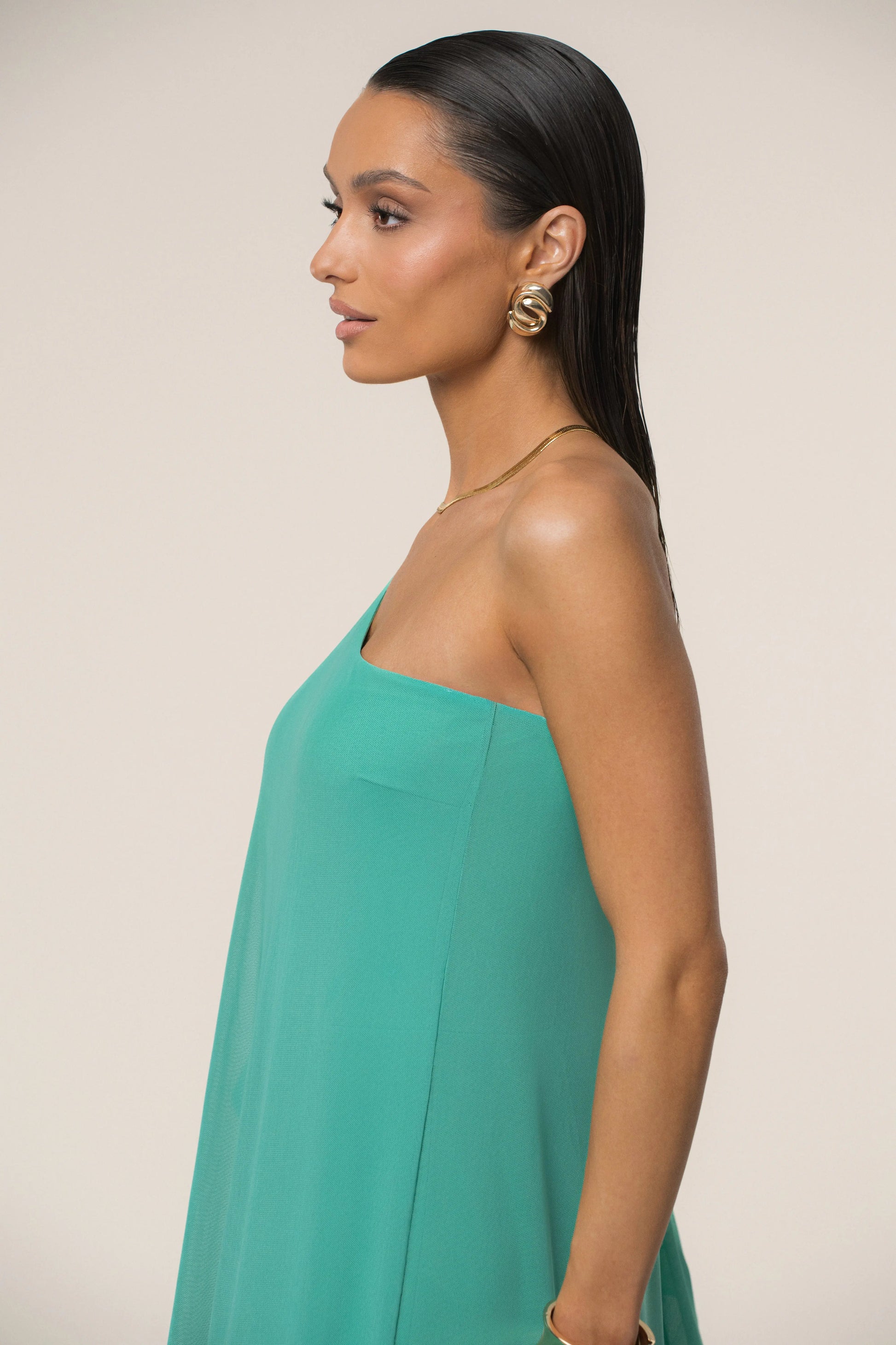 Green New Waves Jumpsuit JLUXLABEL