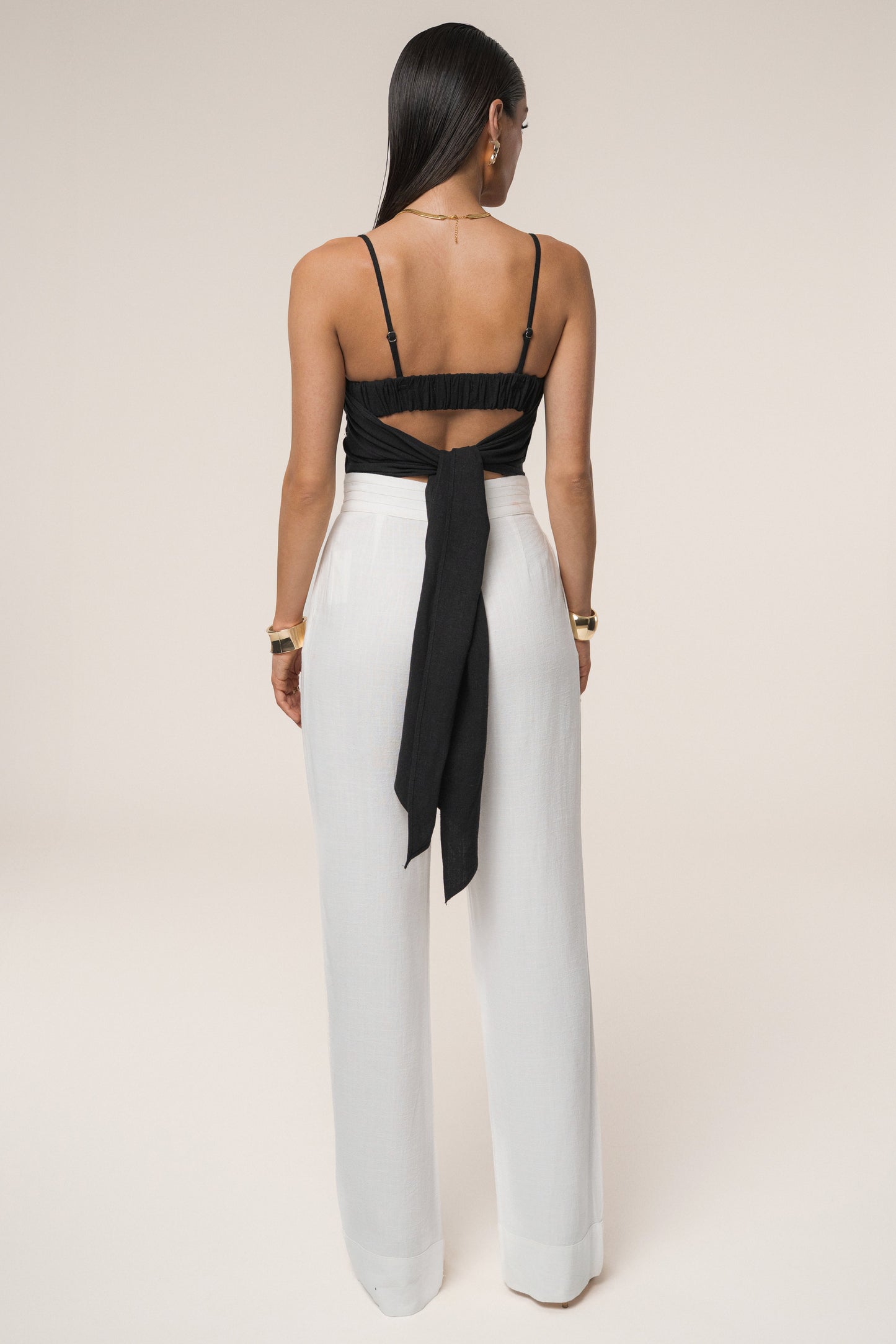 Black Arielle Bustier Top