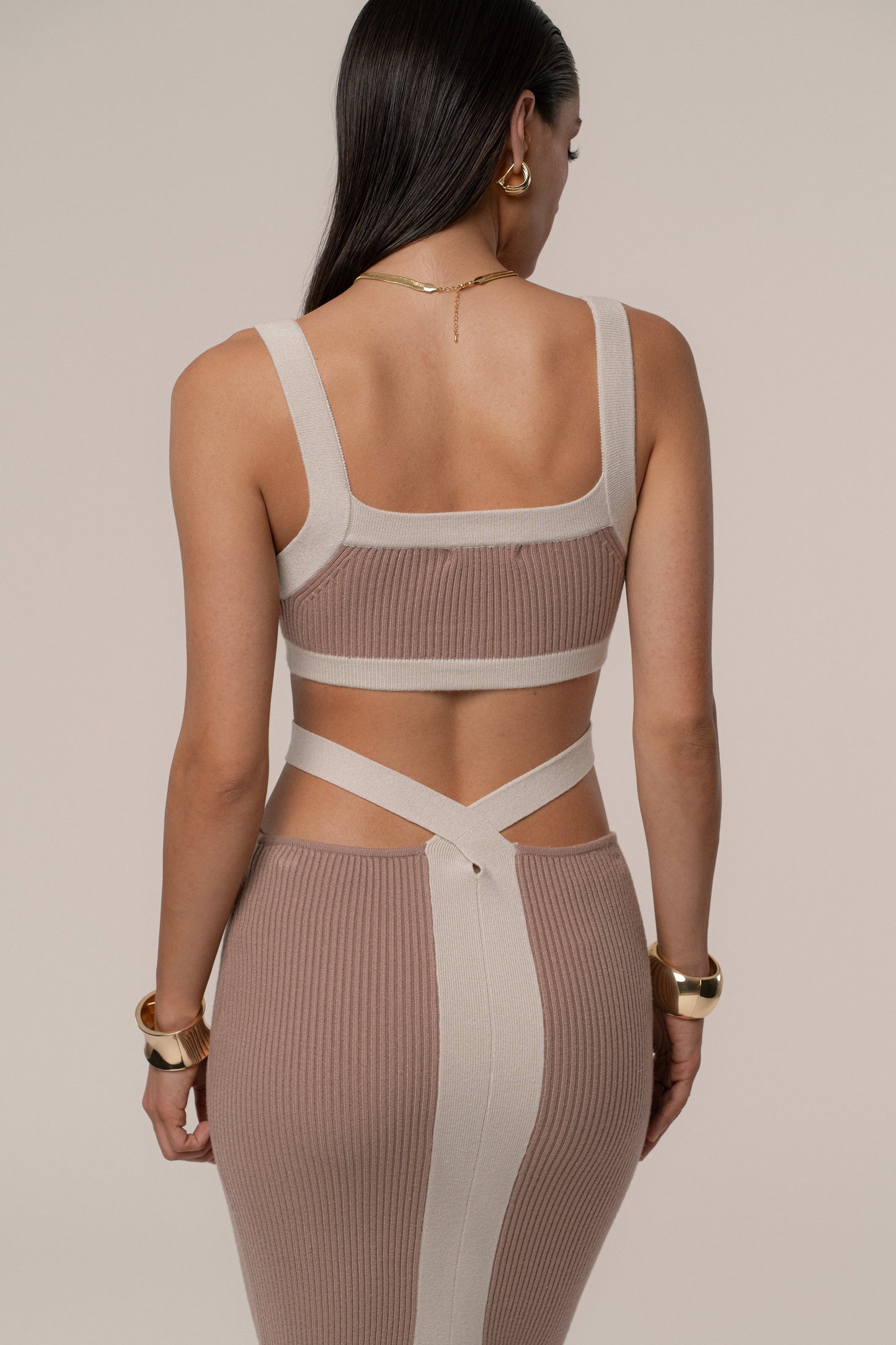 Mocha/Milk Coastal Drift Skirt Set