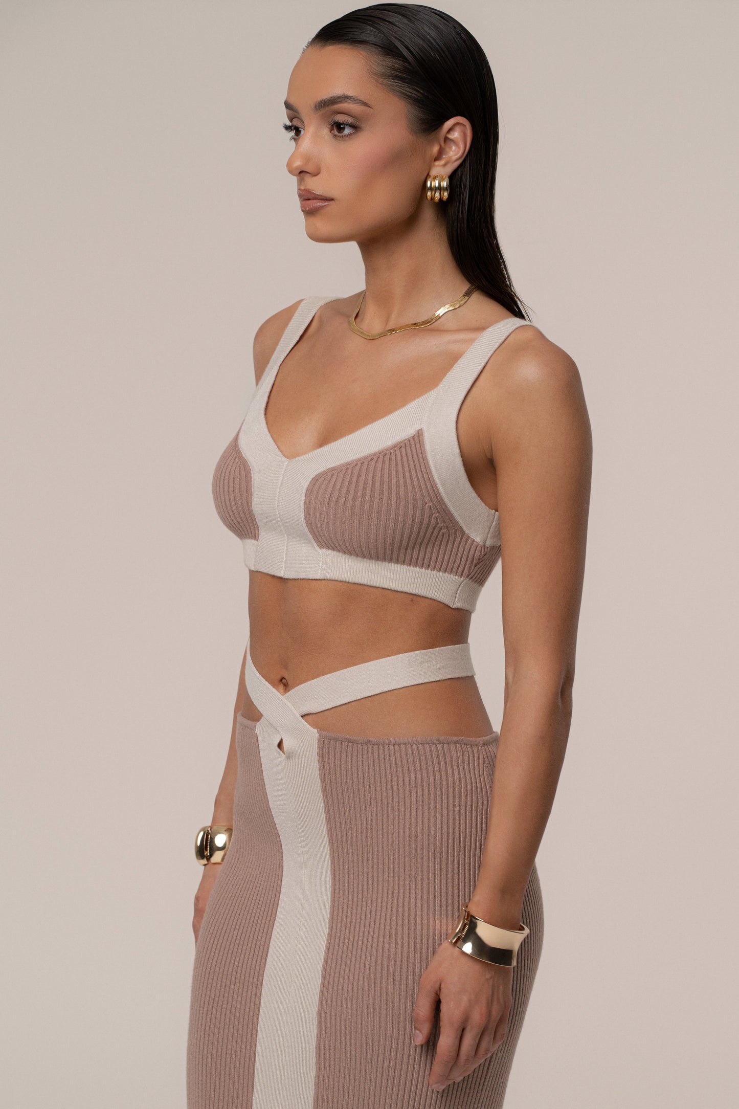 Mocha/Milk Coastal Drift Skirt Set