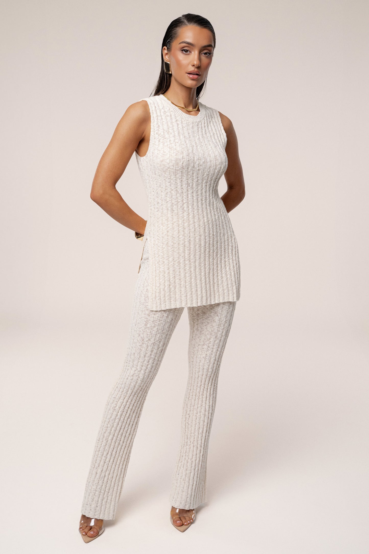 Ivory Kali Sleeveless Knit Top