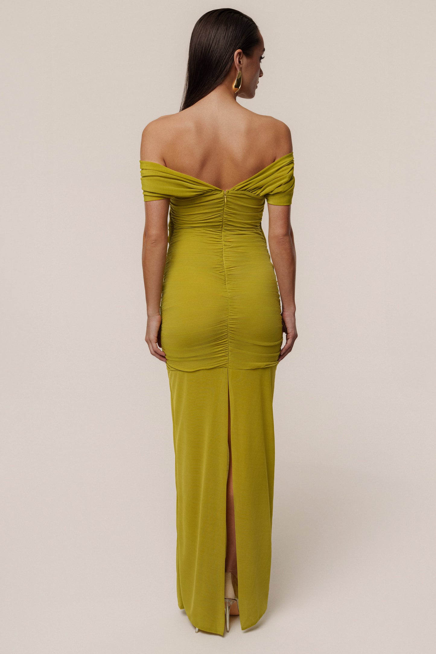 Moss Alessandra Off Shoulder Maxi Dress JLUXLABEL