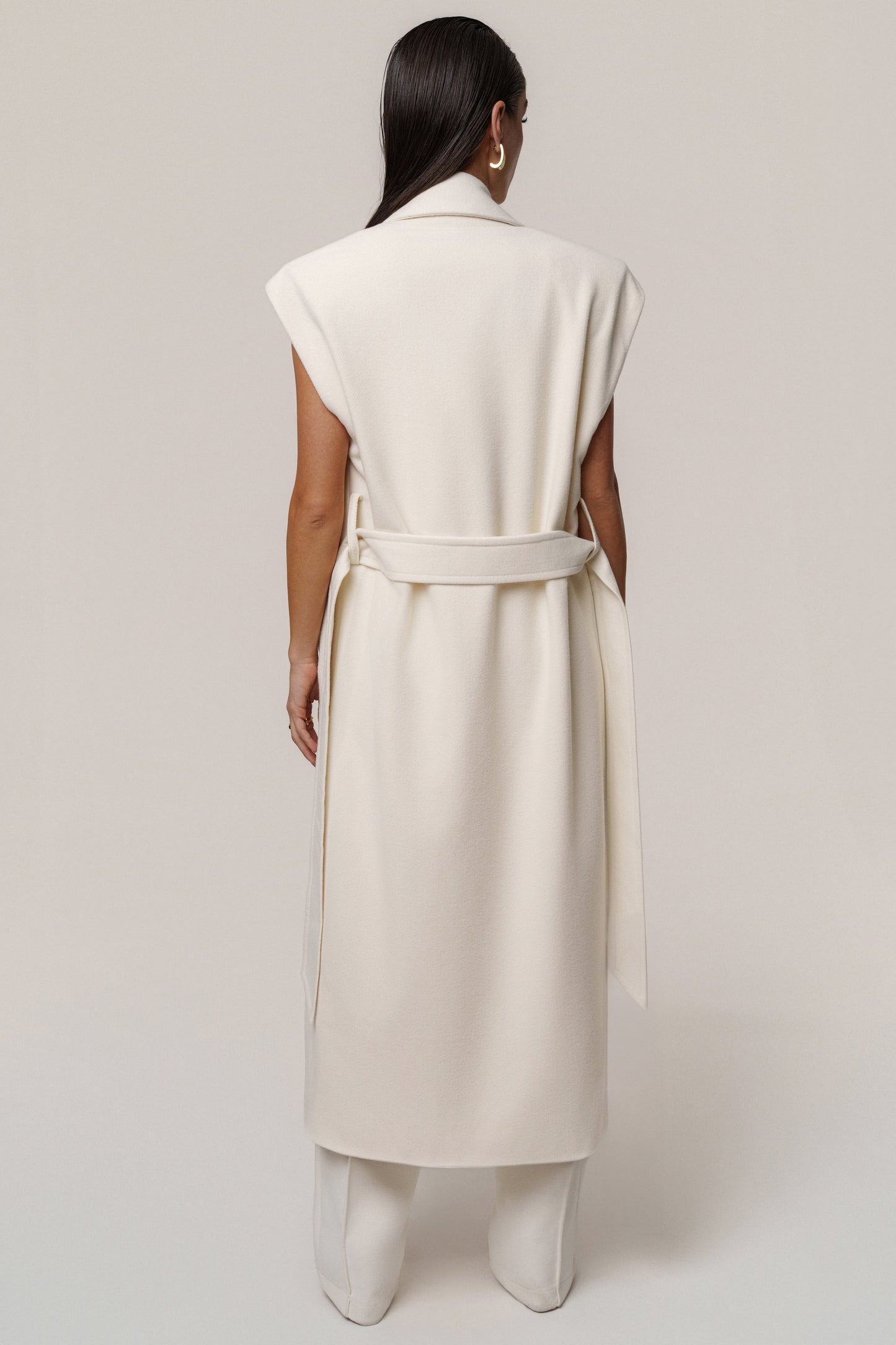 Ivory Cloud Woven Coat