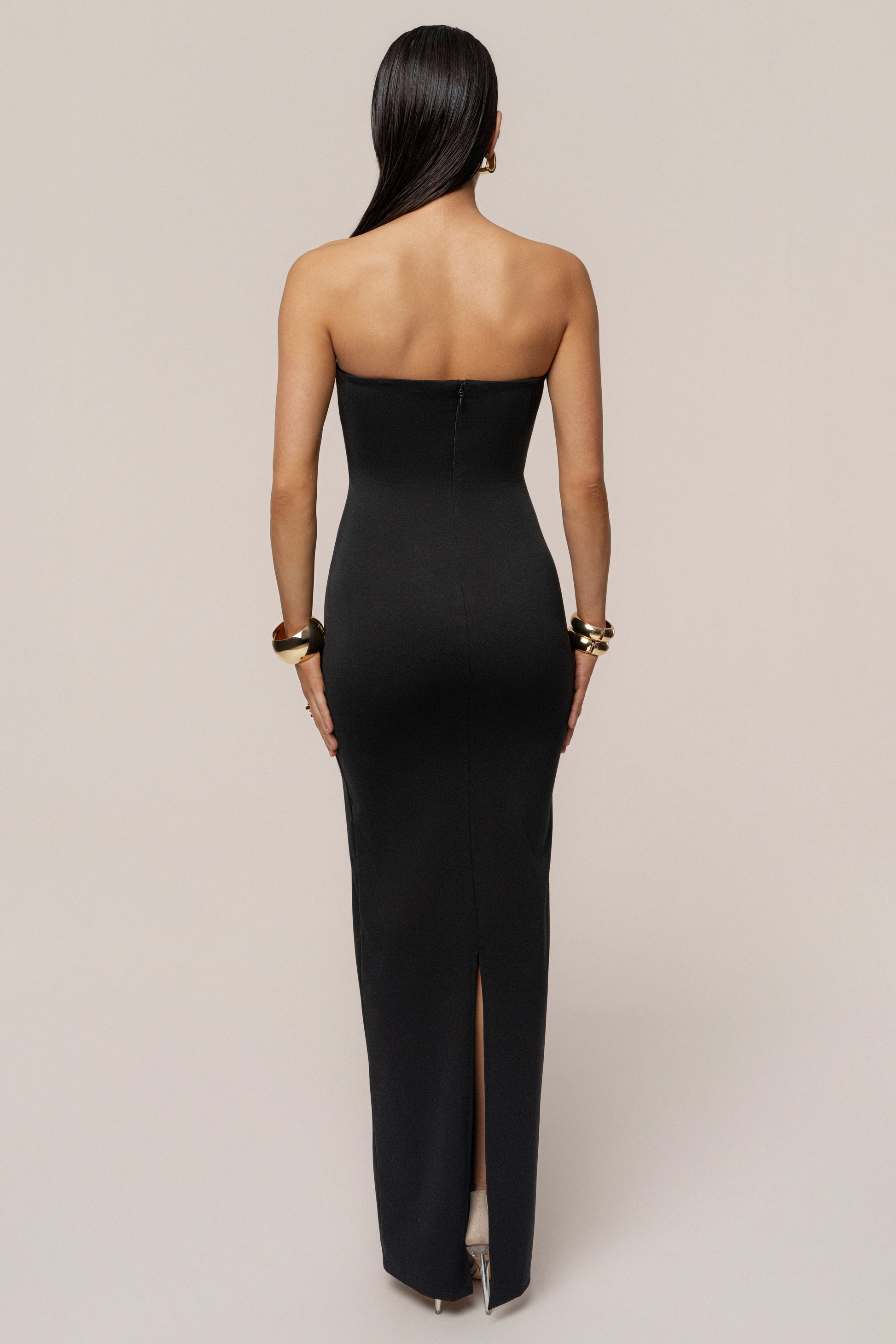 Black Midnight Illusion Maxi Gown JLUXLABEL