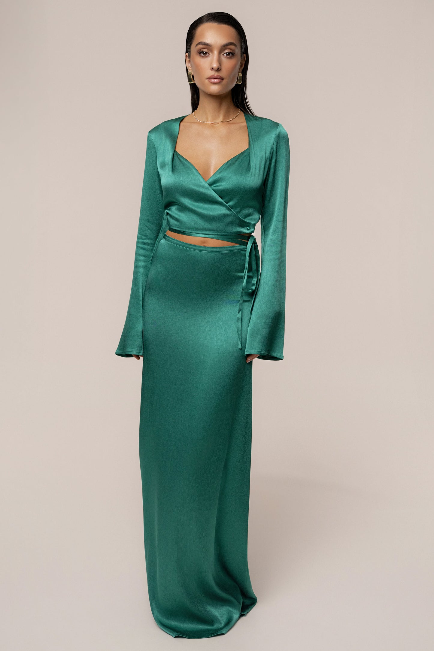 Green Golden Eve Skirt Set