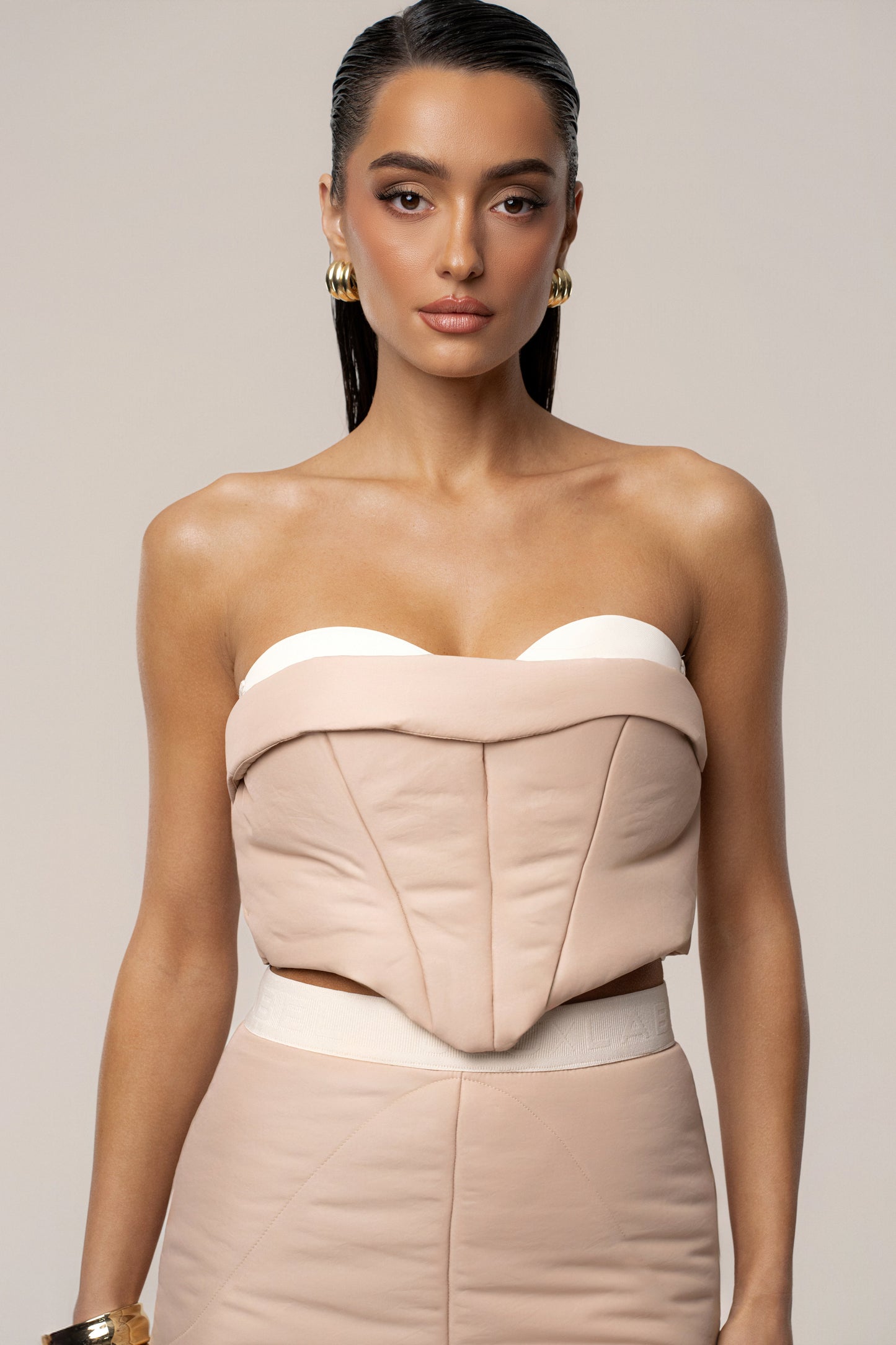 Beige Addyson Skirt Set