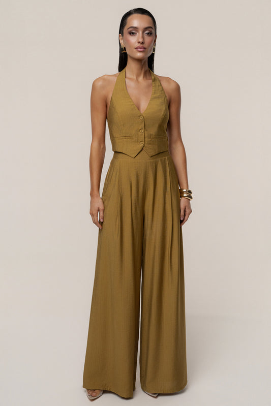 Olive Tropical Daze Pant Set