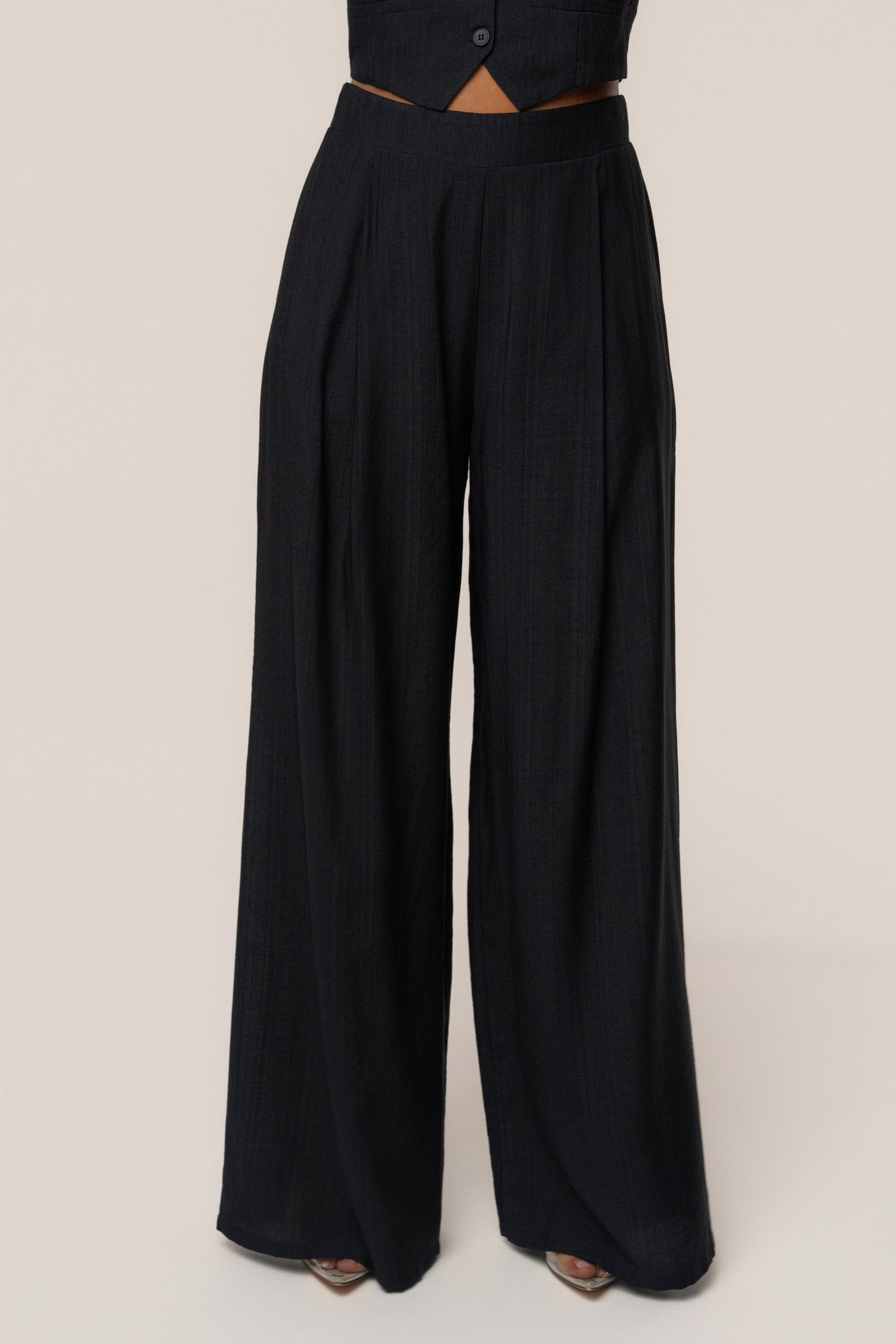Black Tropical Daze Pant Set
