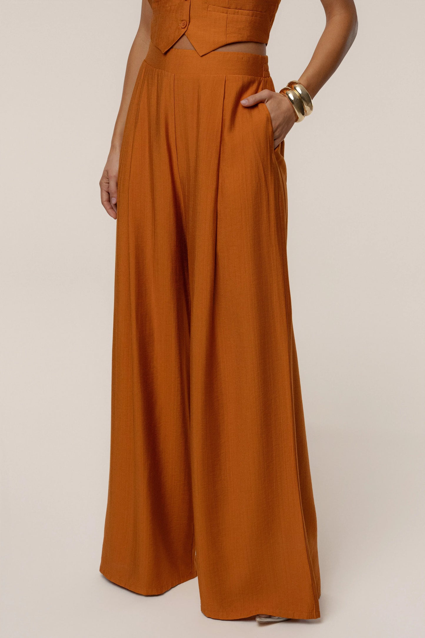 Rust Tropical Daze Pant Set JLUXLABEL