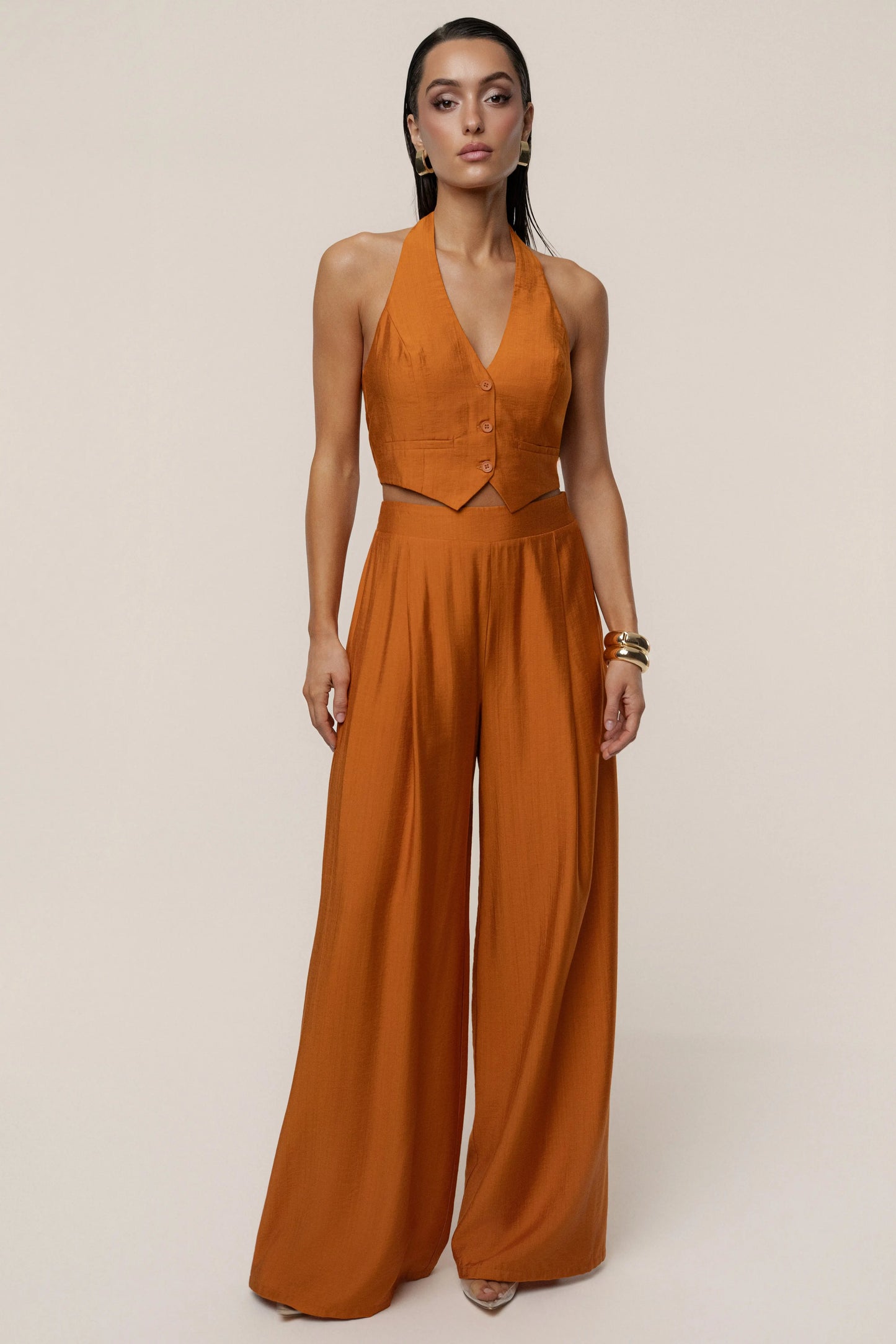 Rust Tropical Daze Pant Set JLUXLABEL