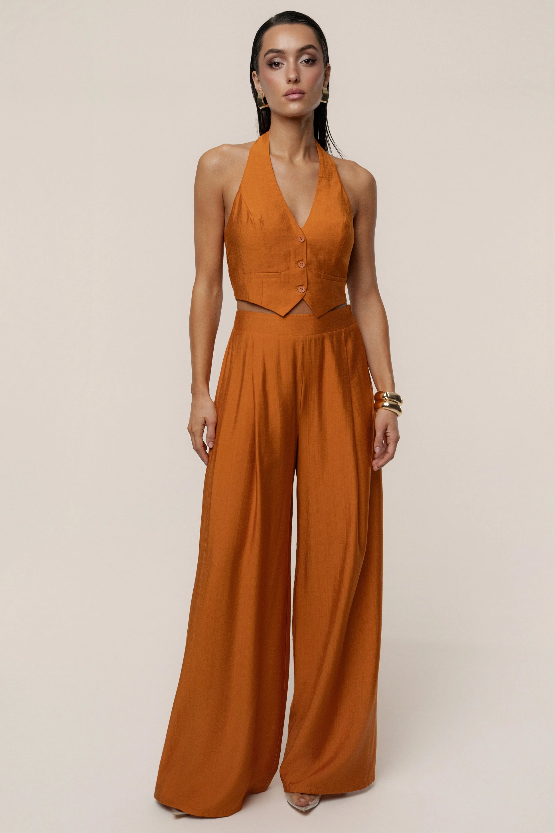 Rust Tropical Daze Pant Set JLUXLABEL