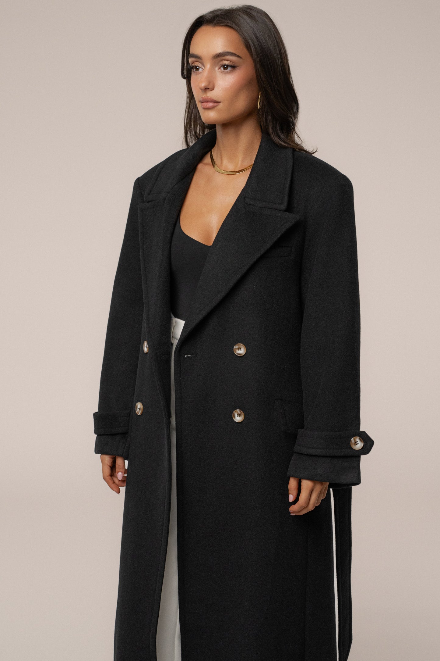 Black Empire Longline Coat JLUXLABEL