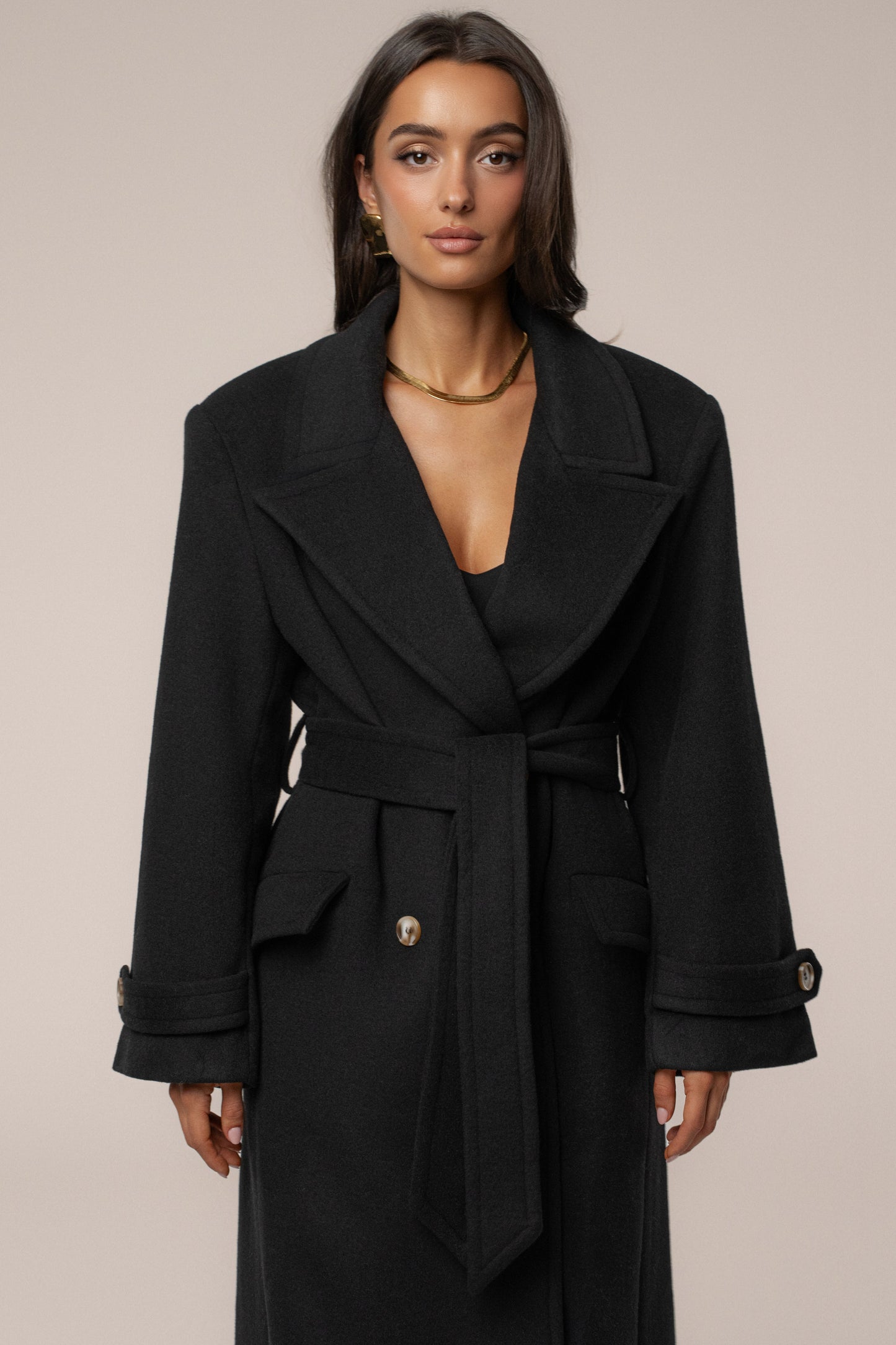 Black Empire Longline Coat JLUXLABEL