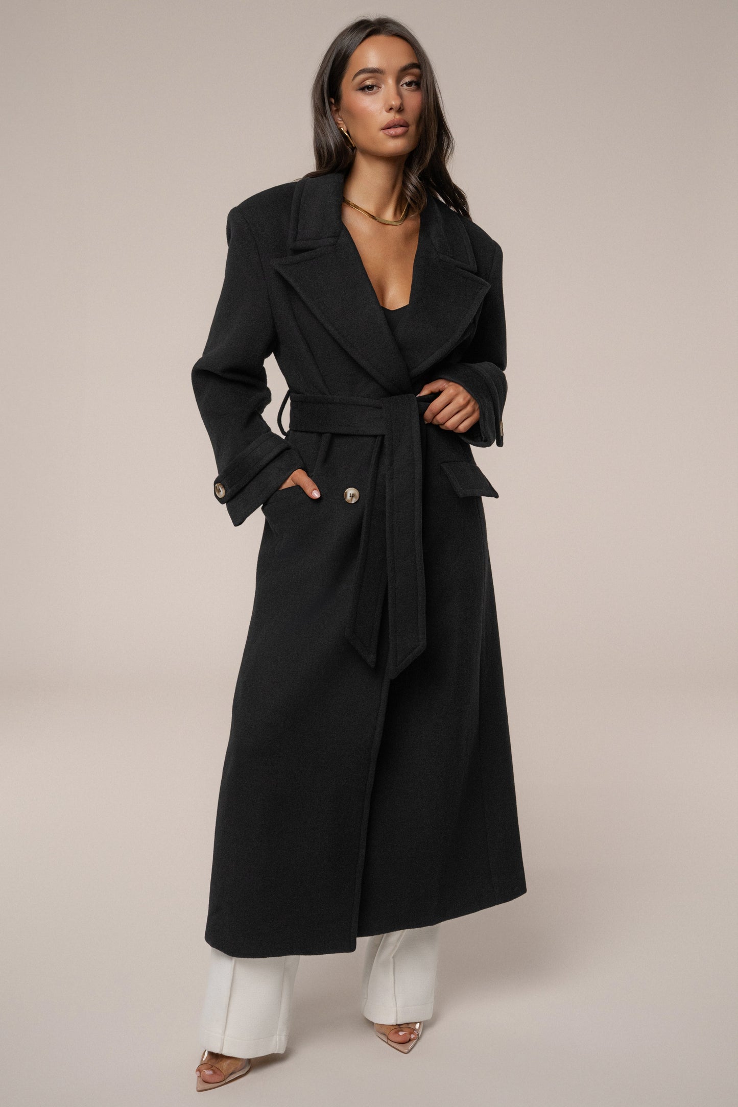 Black Empire Longline Coat JLUXLABEL