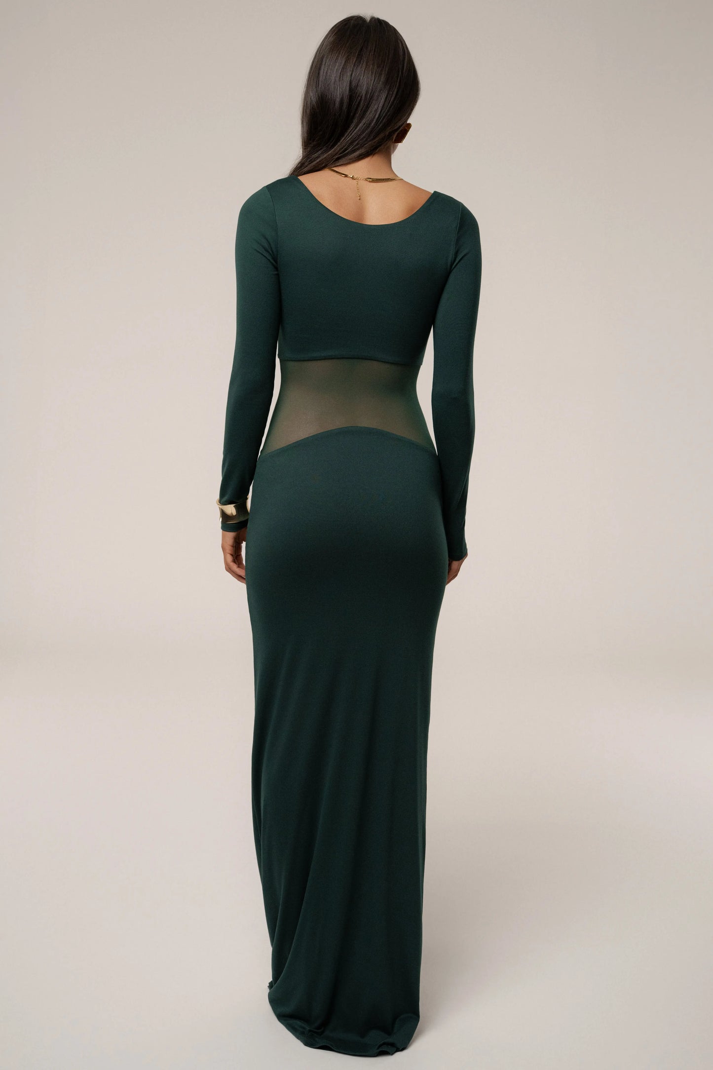 Emerald Glitz Hour Maxi Dress JLUXLABEL