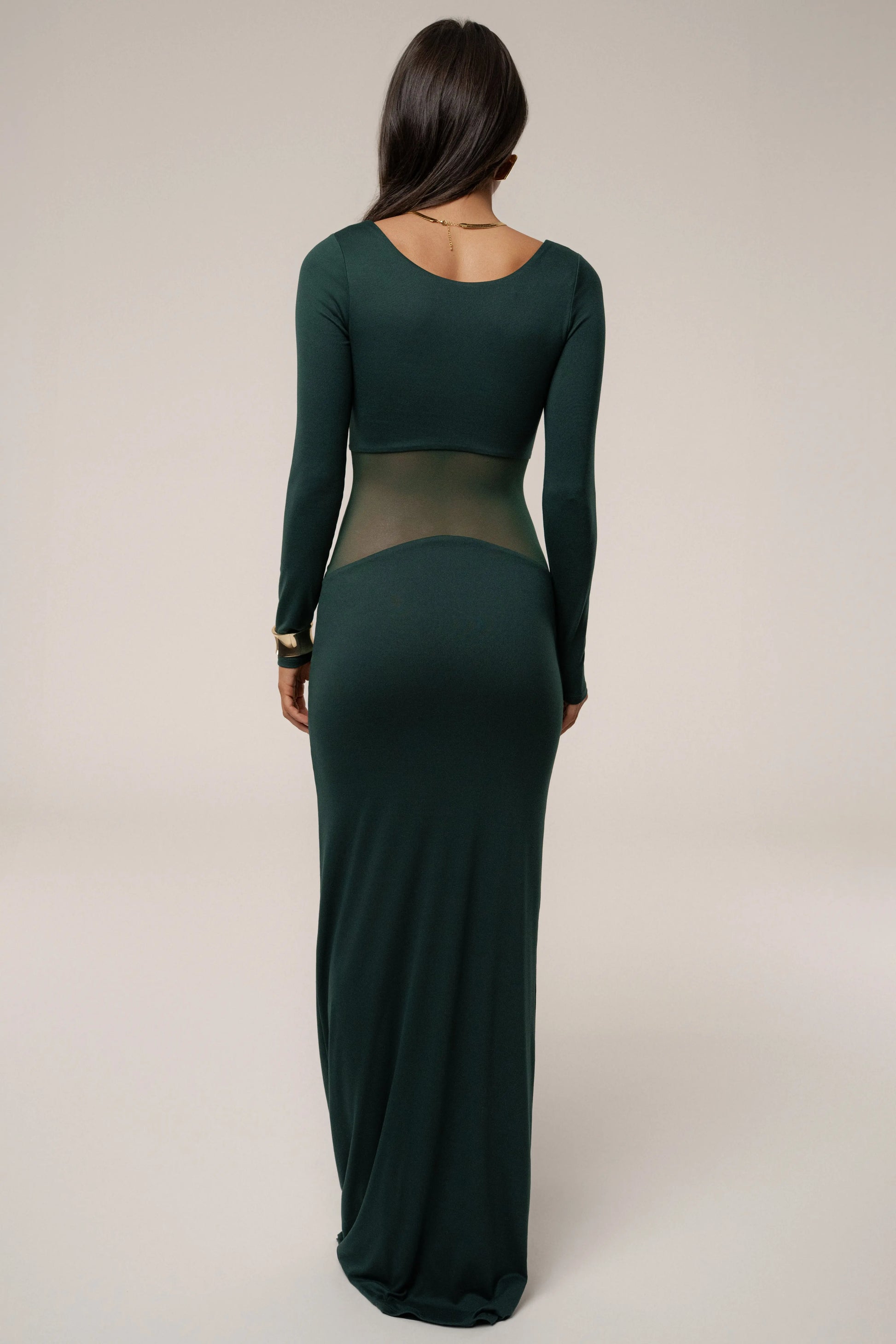 Emerald Glitz Hour Maxi Dress JLUXLABEL