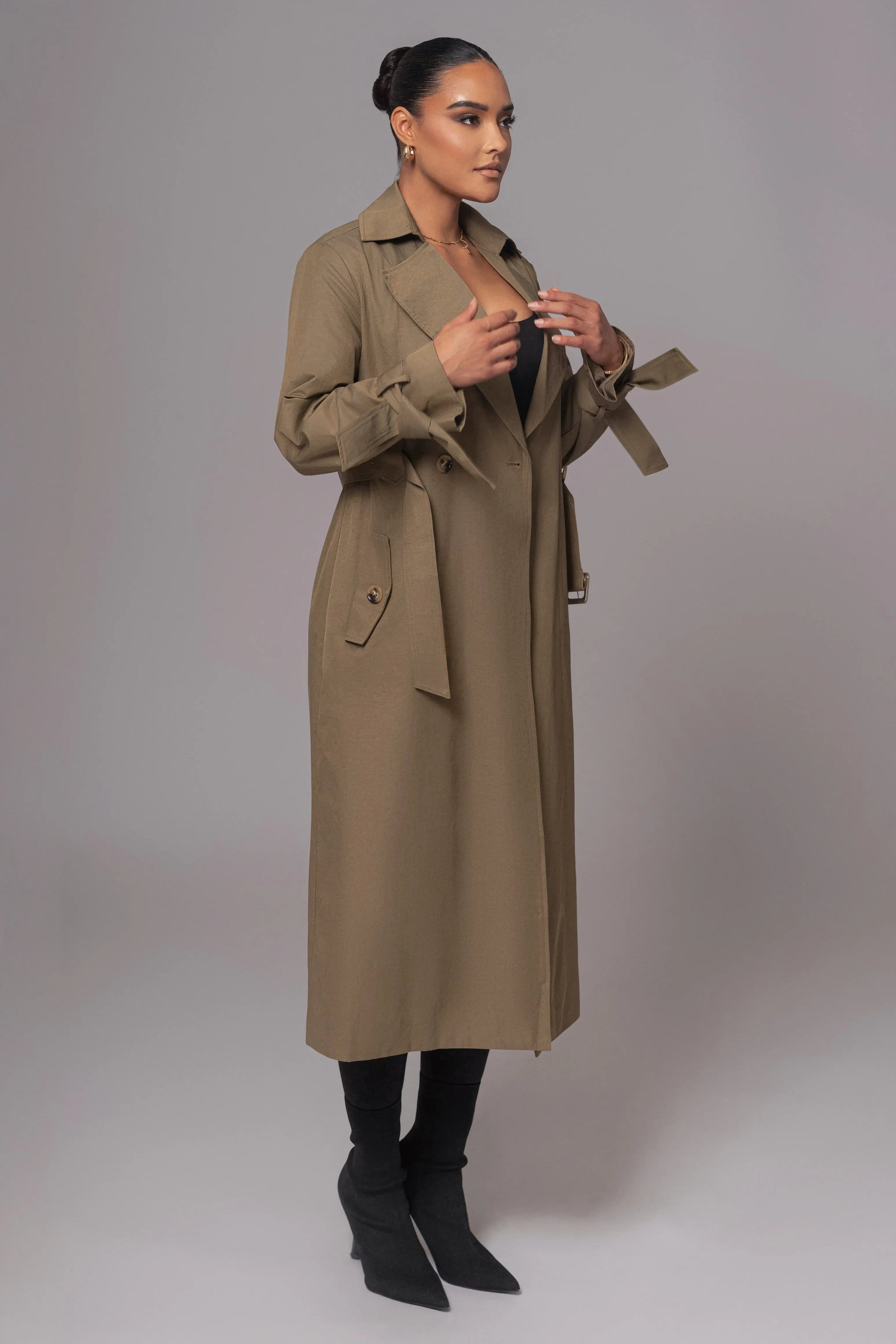 Olive The Classic Trench Coat JLUXLABEL