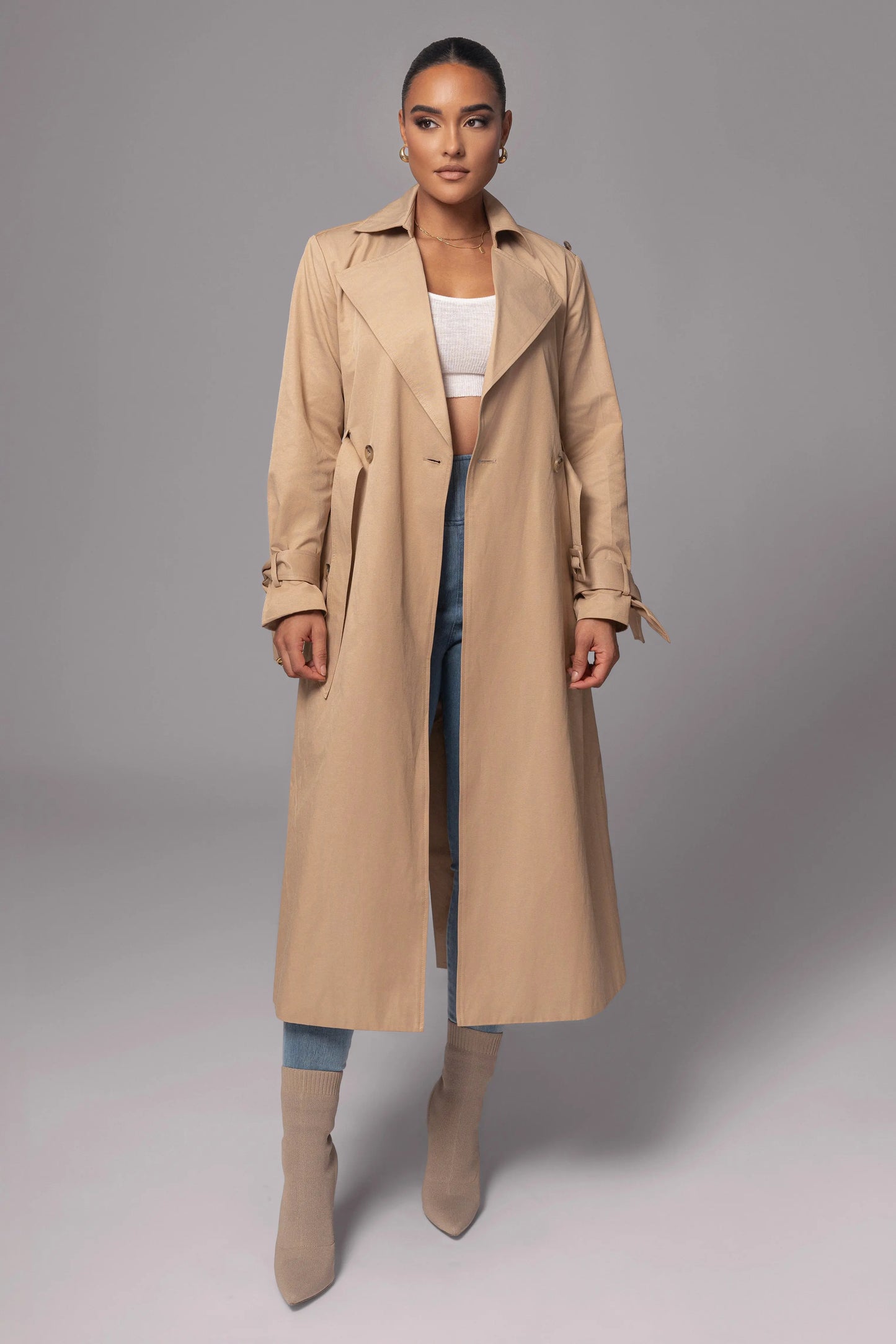 Khaki The Classic Trench Coat JLUXLABEL