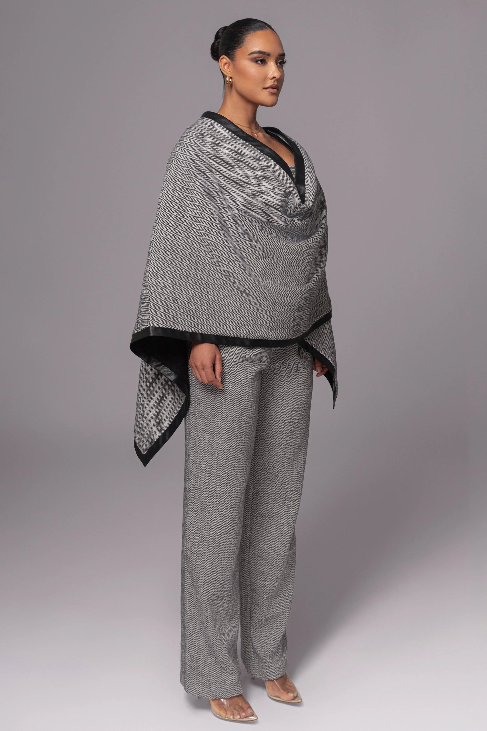 Herringbone Reversible Shawl JLUXLABEL