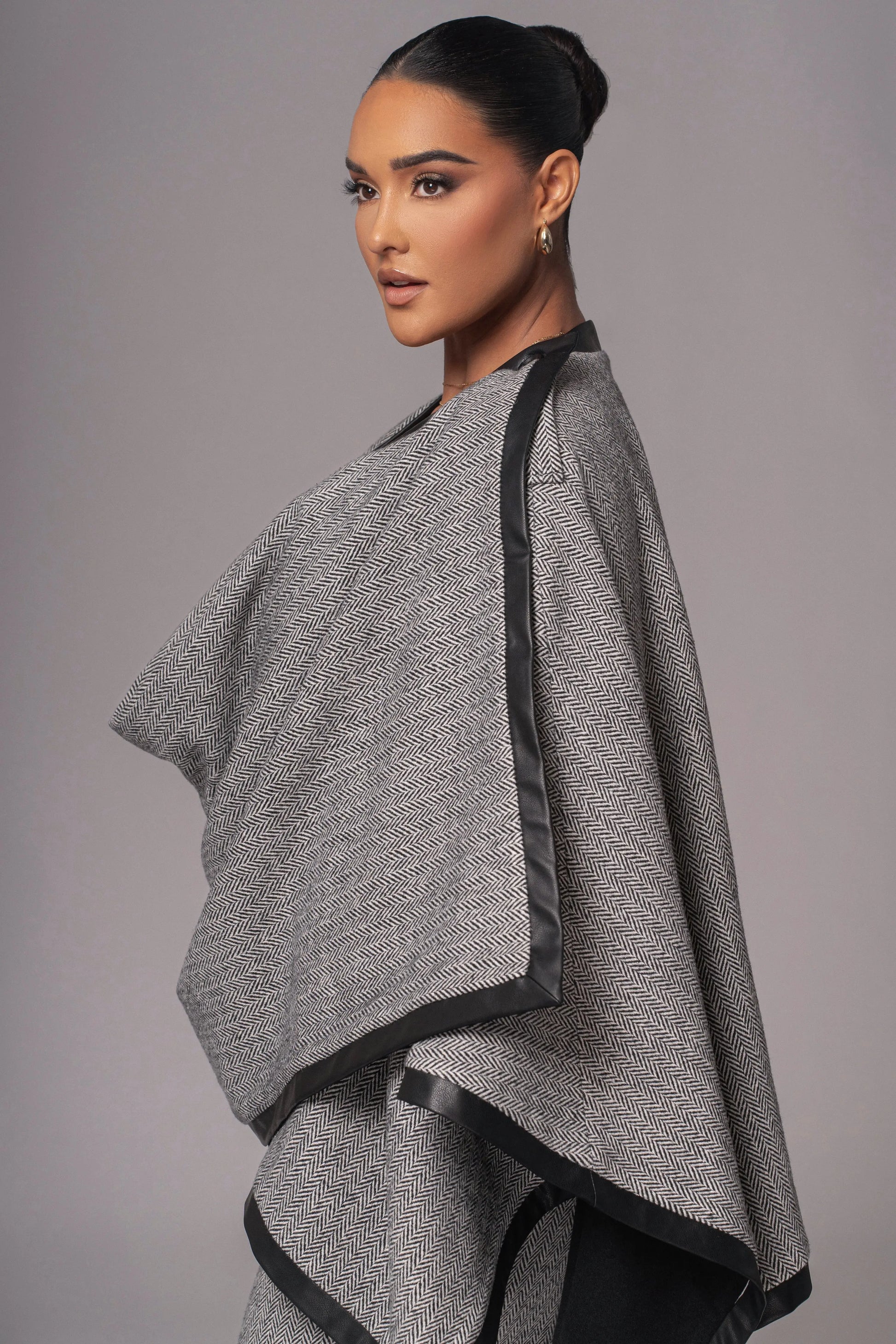 Herringbone Reversible Shawl JLUXLABEL