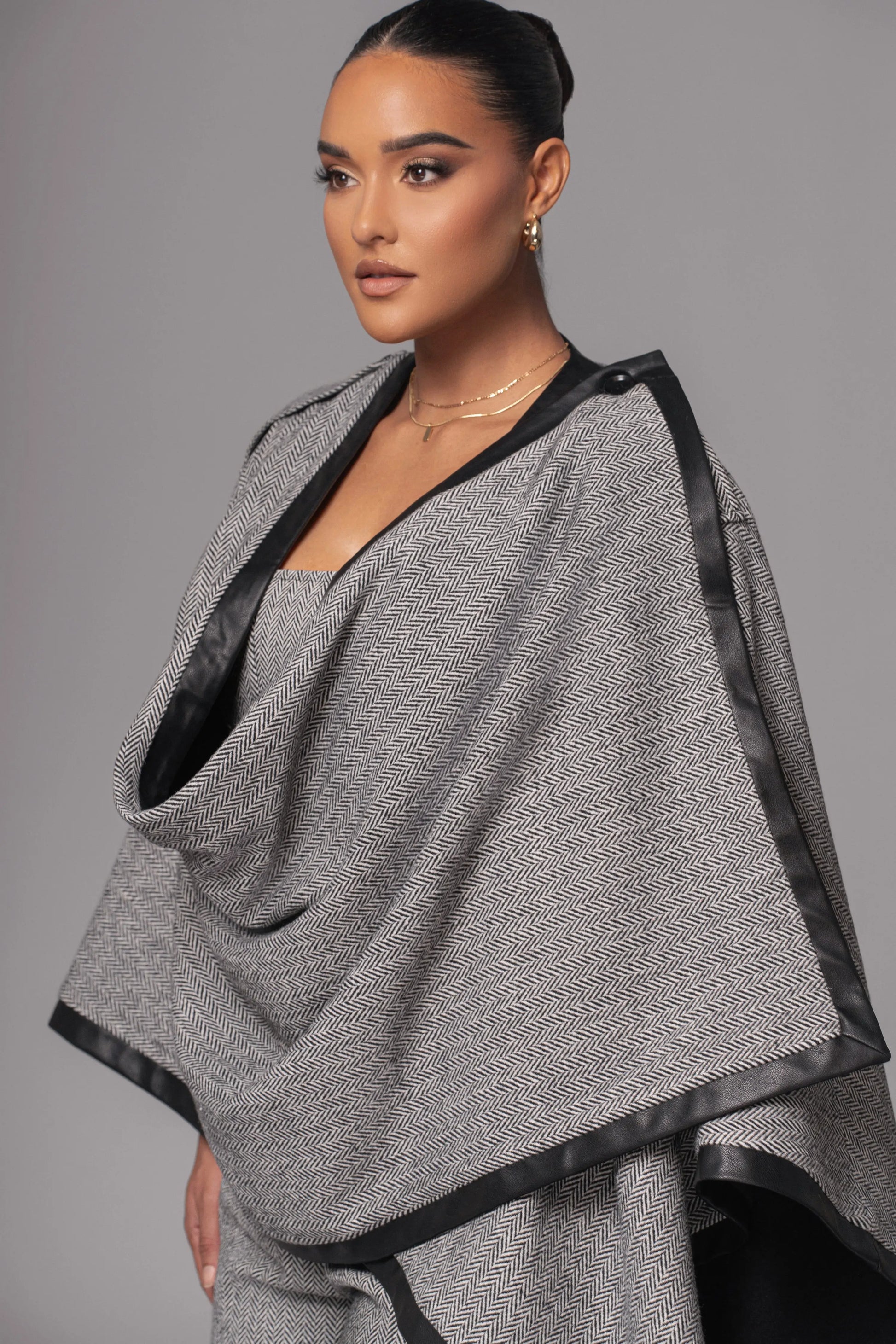 Herringbone Reversible Shawl JLUXLABEL
