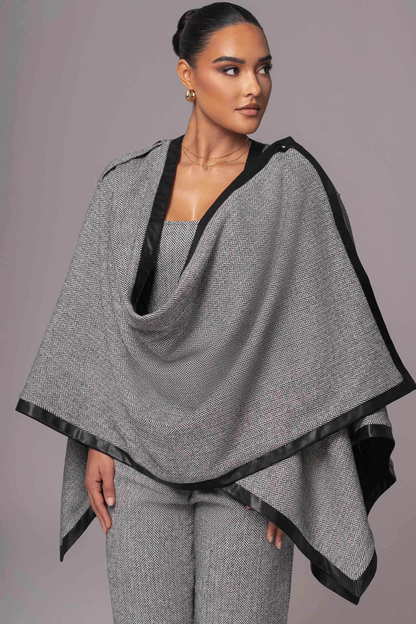 Herringbone Reversible Shawl JLUXLABEL