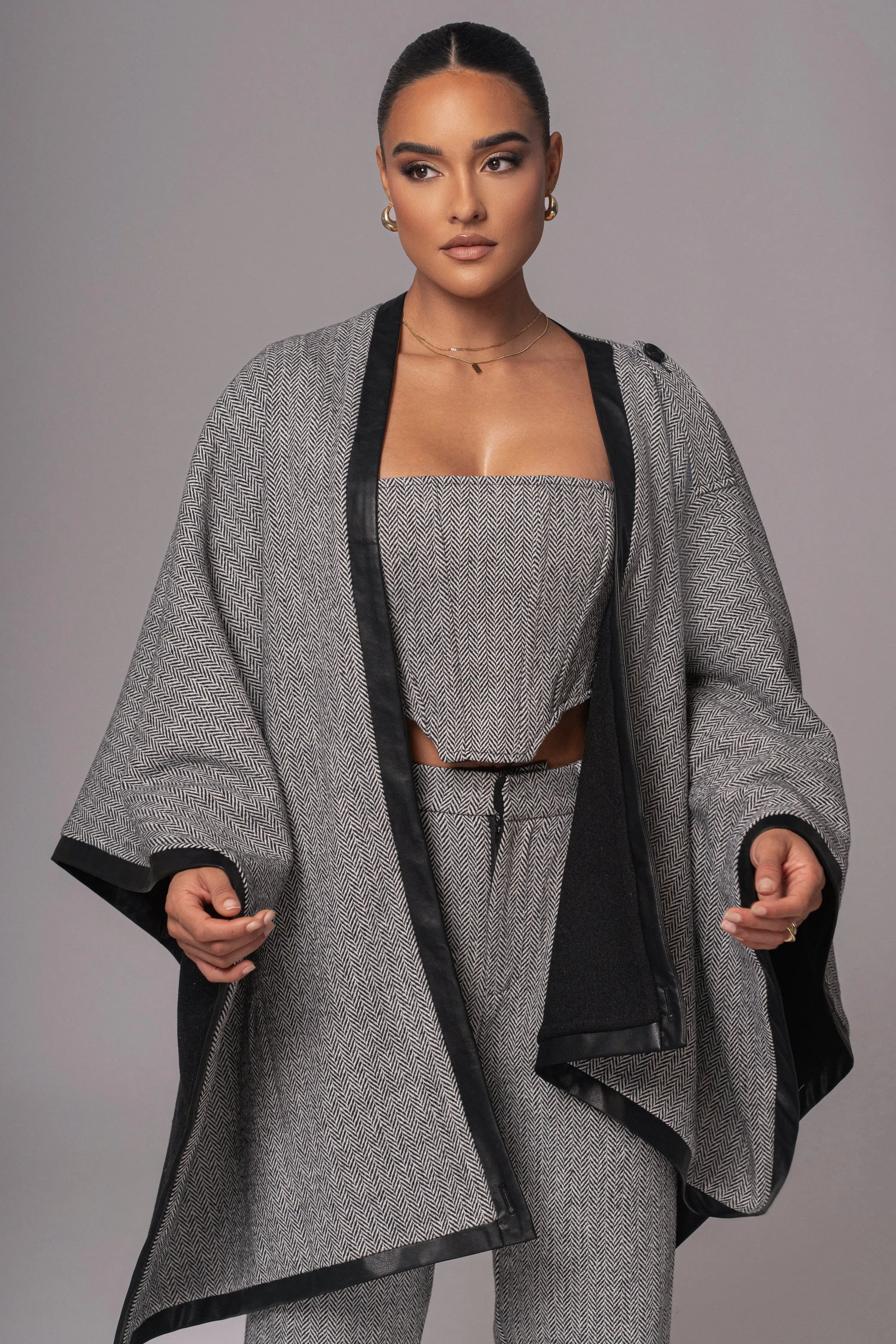 Herringbone Reversible Shawl JLUXLABEL