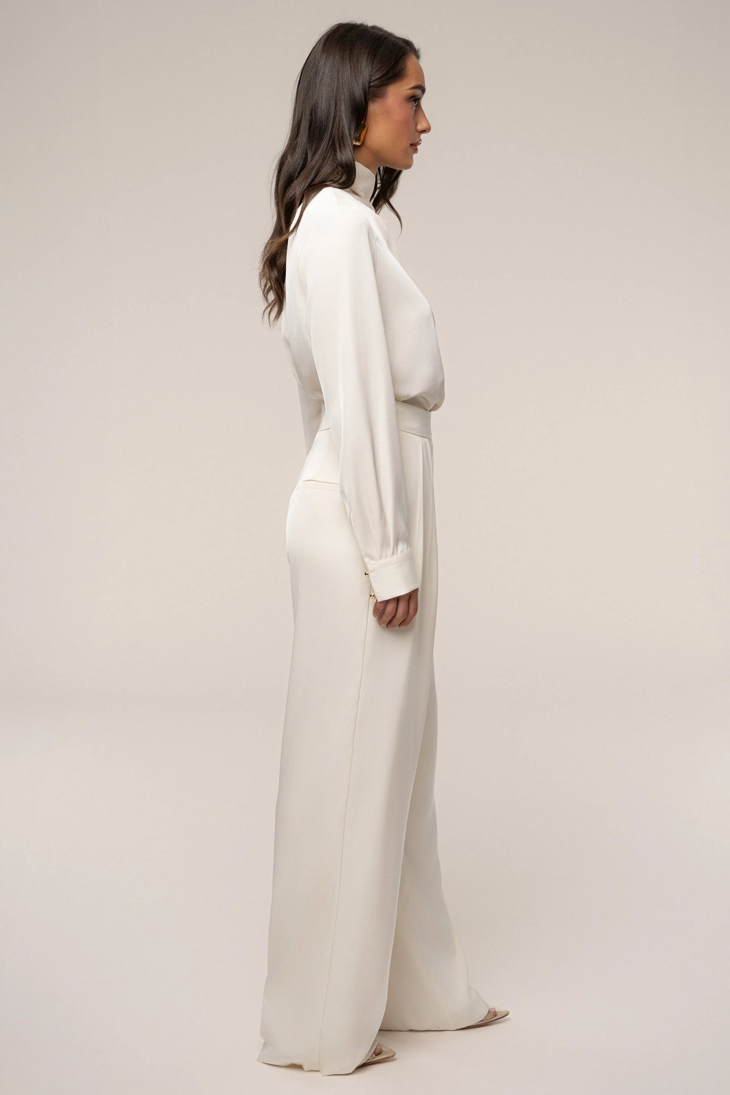 Buttercream Alexa Satin Blouse JLUXLABEL