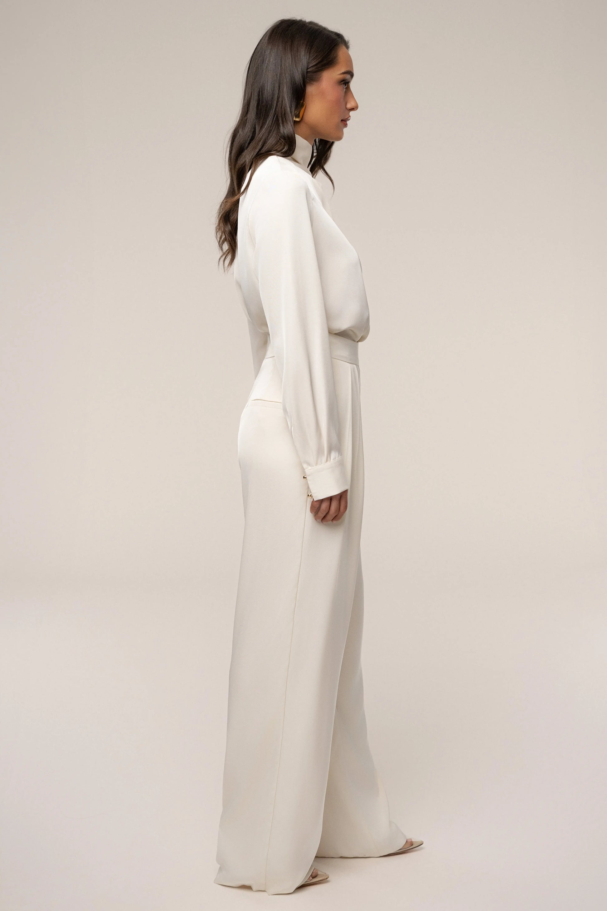 Buttercream Alexa Satin Blouse JLUXLABEL