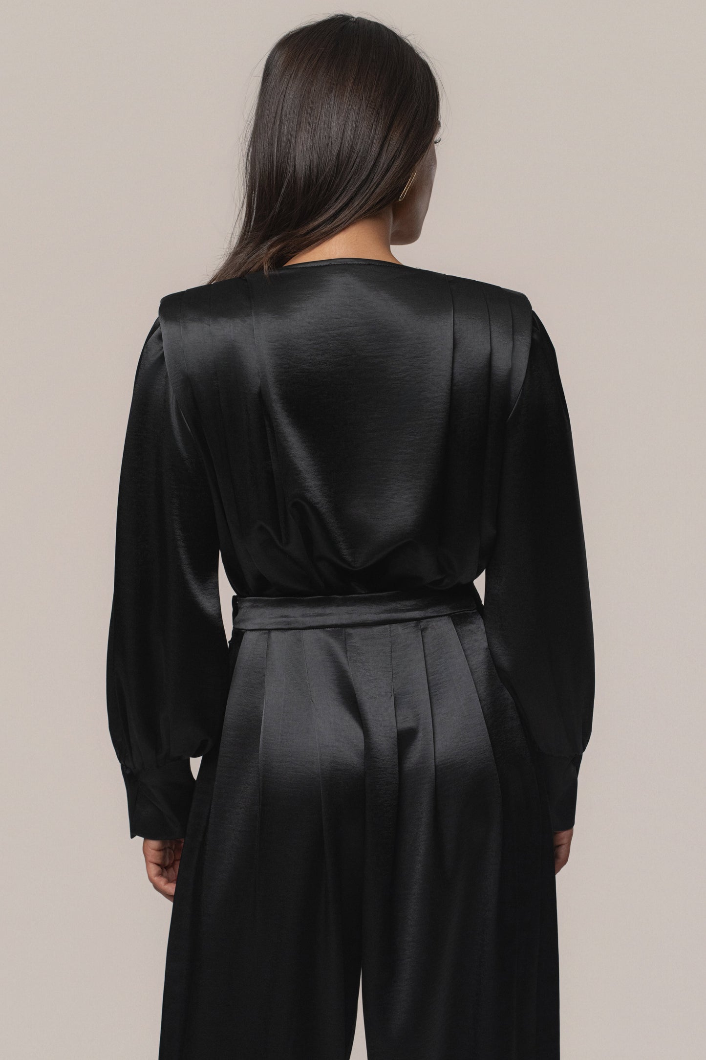 Black Satin Radiance Bodysuit