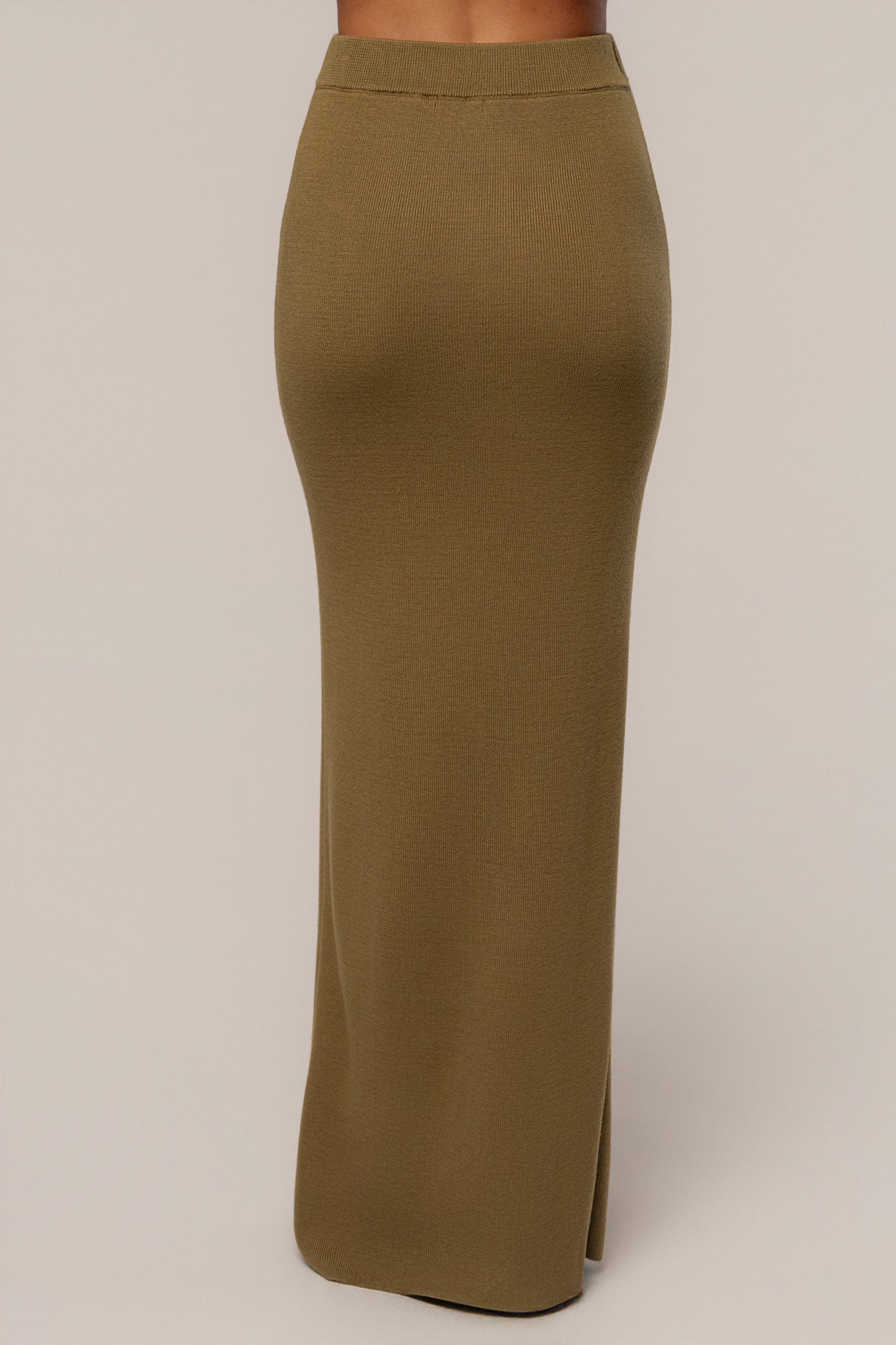Olive Fall Bliss Maxi Skirt
