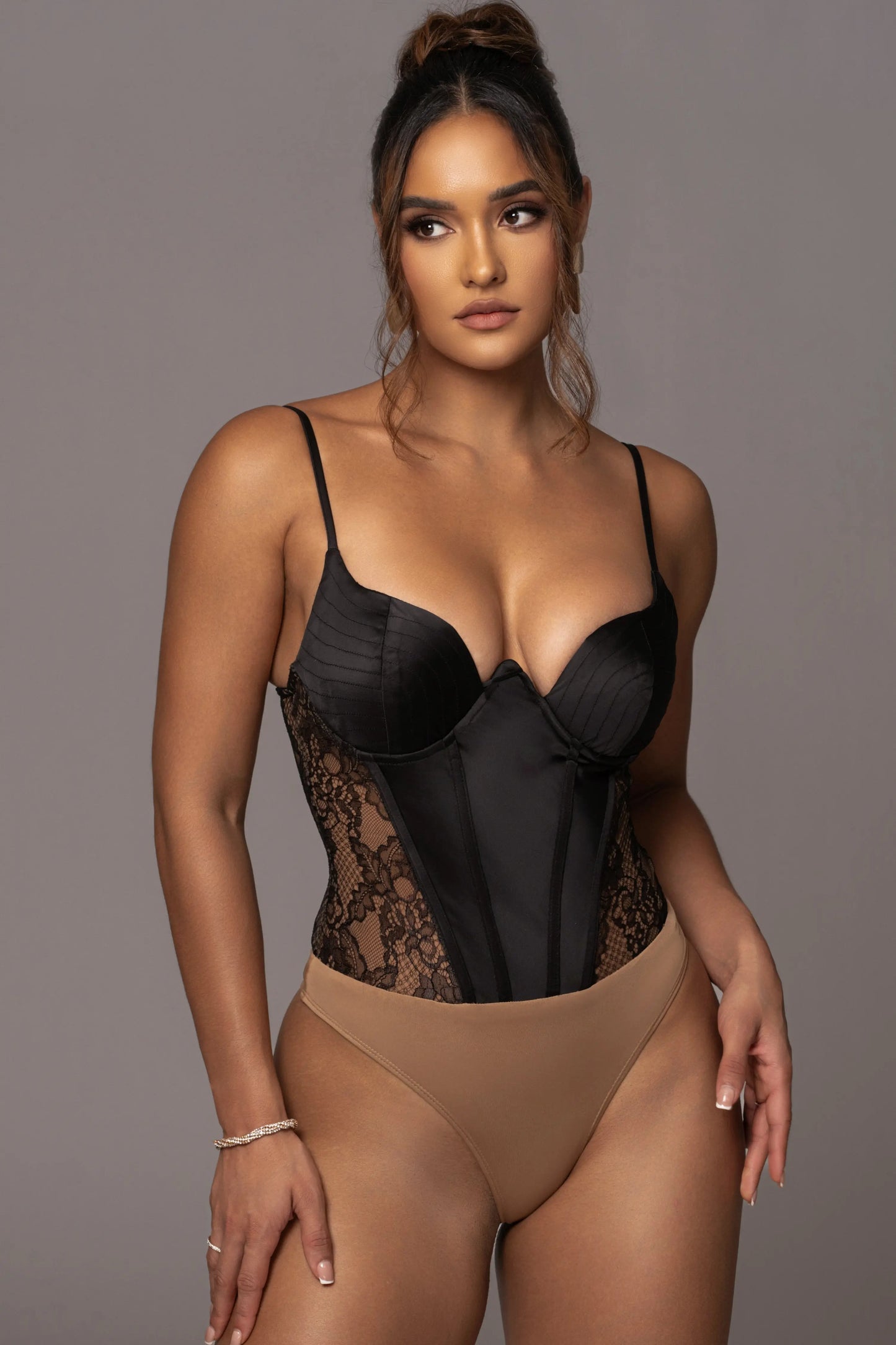 Black Incomparable Lace Bodysuit JLUXLABEL