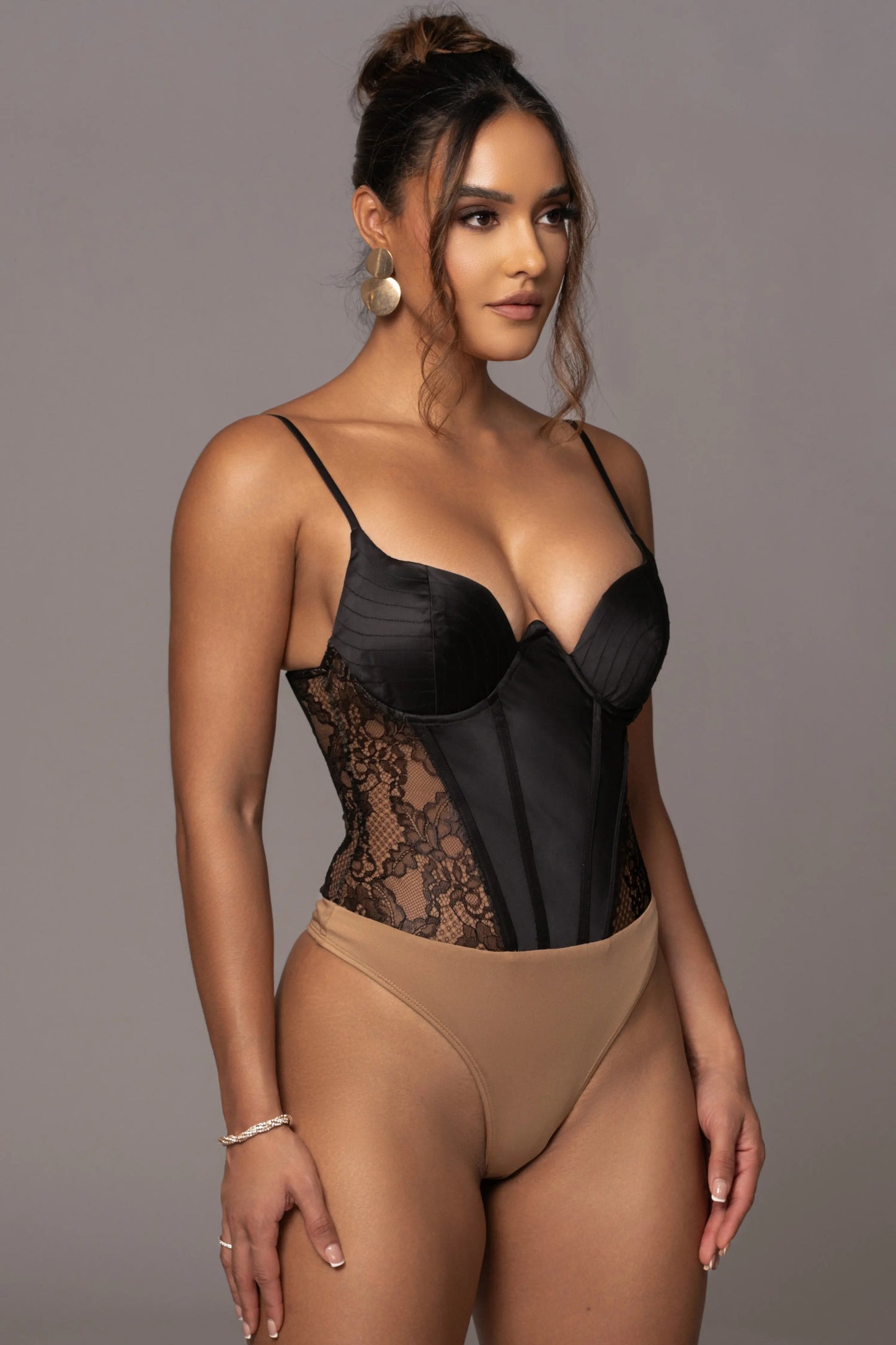 Black Incomparable Lace Bodysuit JLUXLABEL