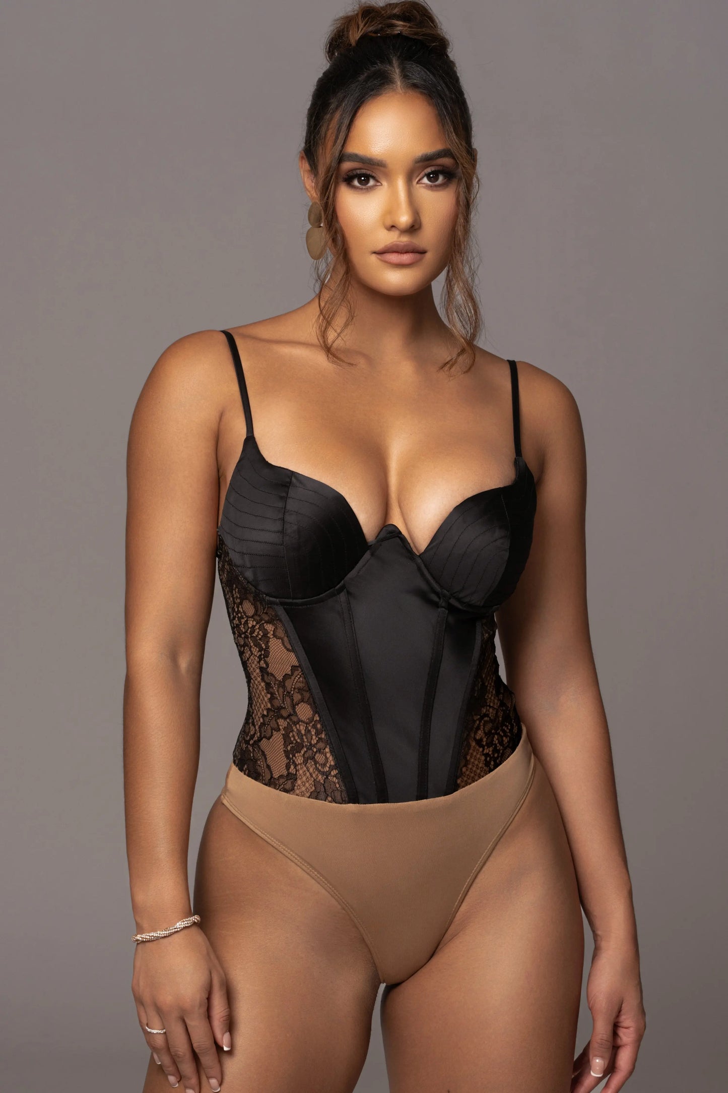Black Incomparable Lace Bodysuit JLUXLABEL