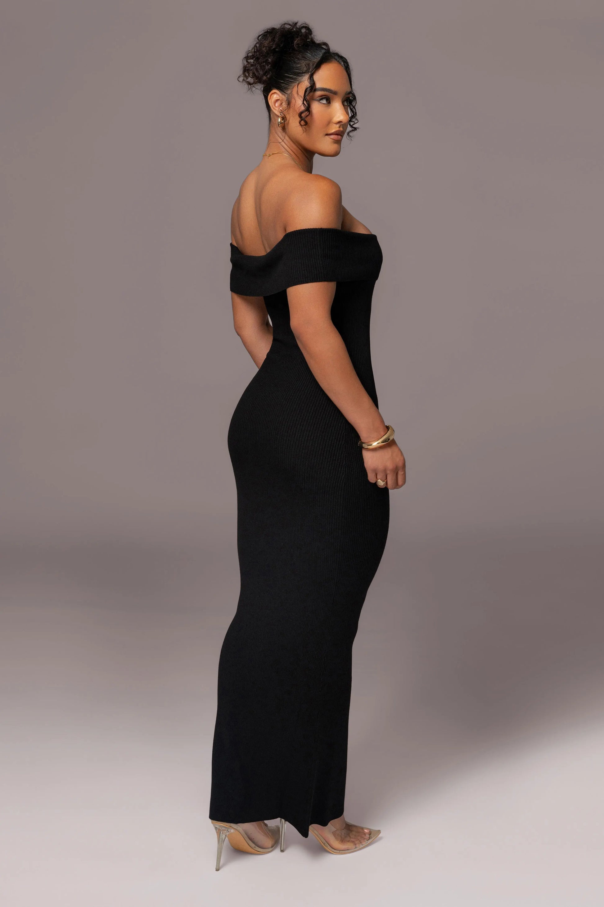 Black Custom  Maxi Dress JLUXLABEL