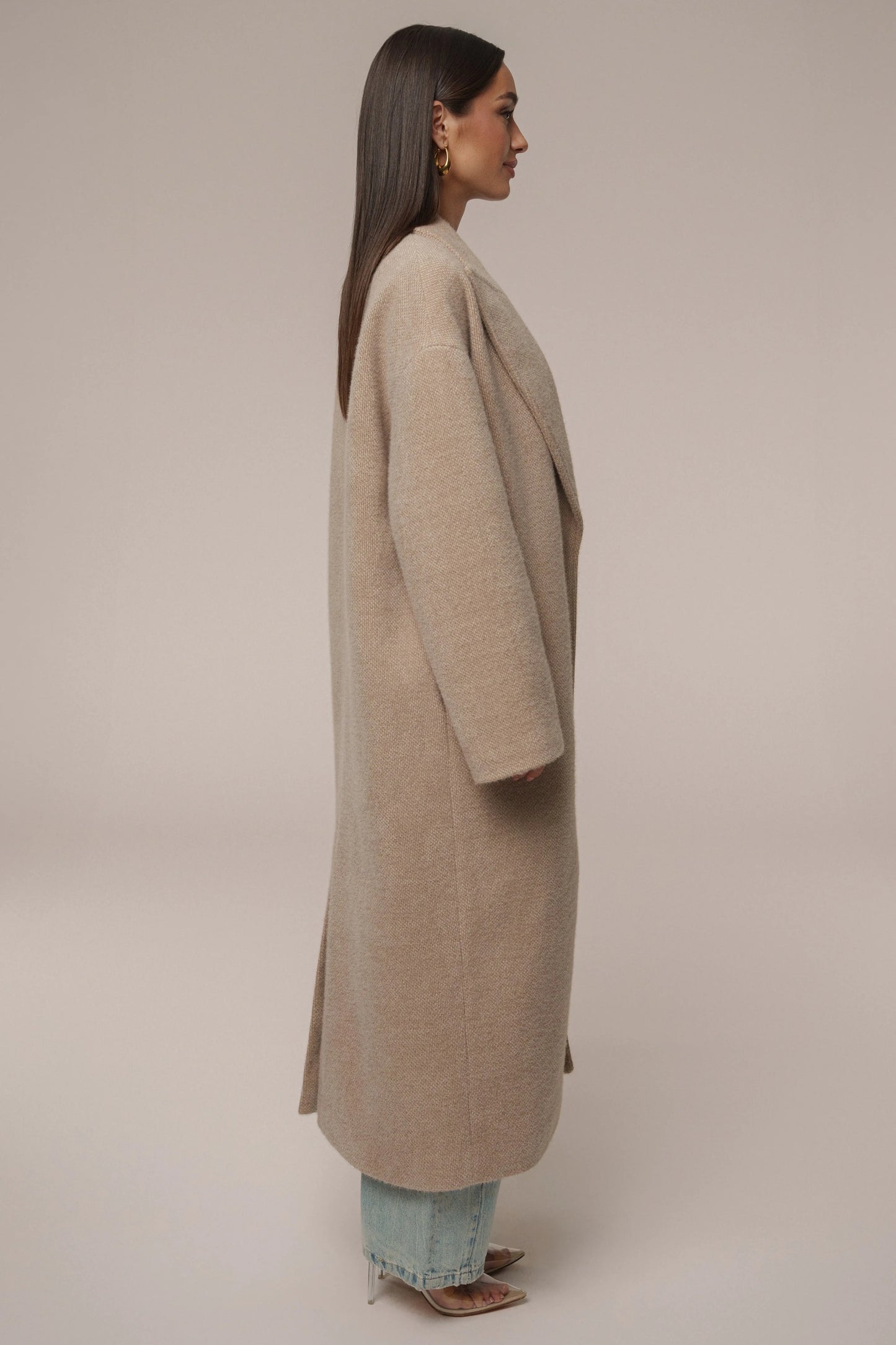 Sand Dion Oversized Coat JLUXLABEL