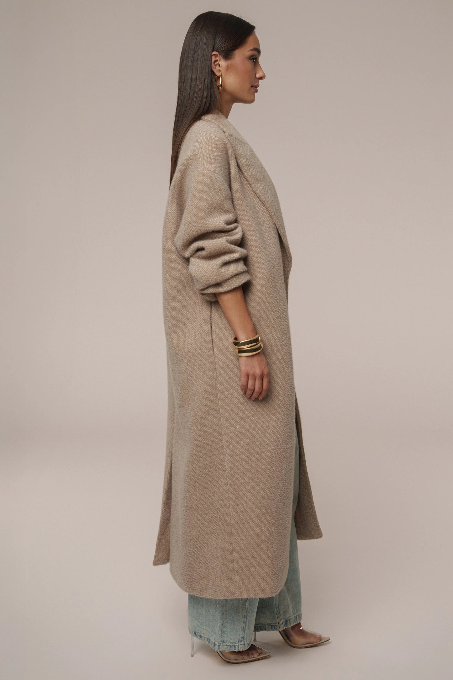 Sand Dion Oversized Coat JLUXLABEL