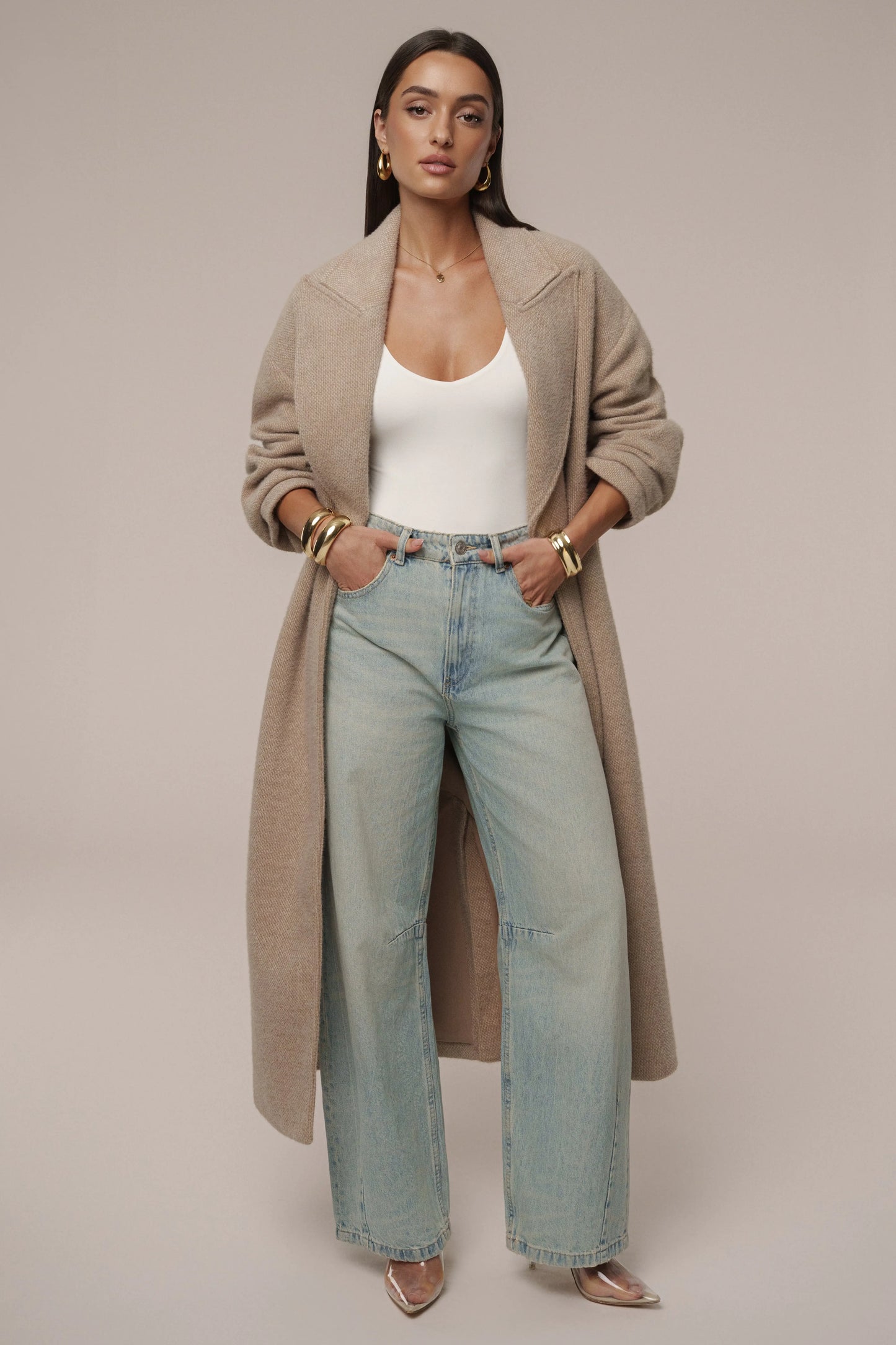 Sand Dion Oversized Coat JLUXLABEL