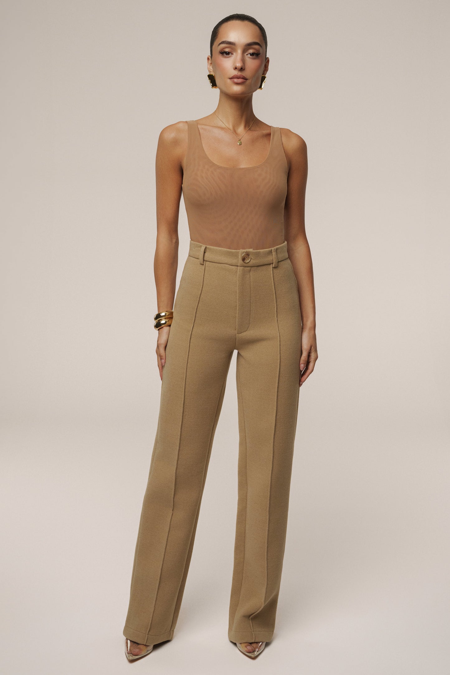 Beige STAY SHARP TROUSER