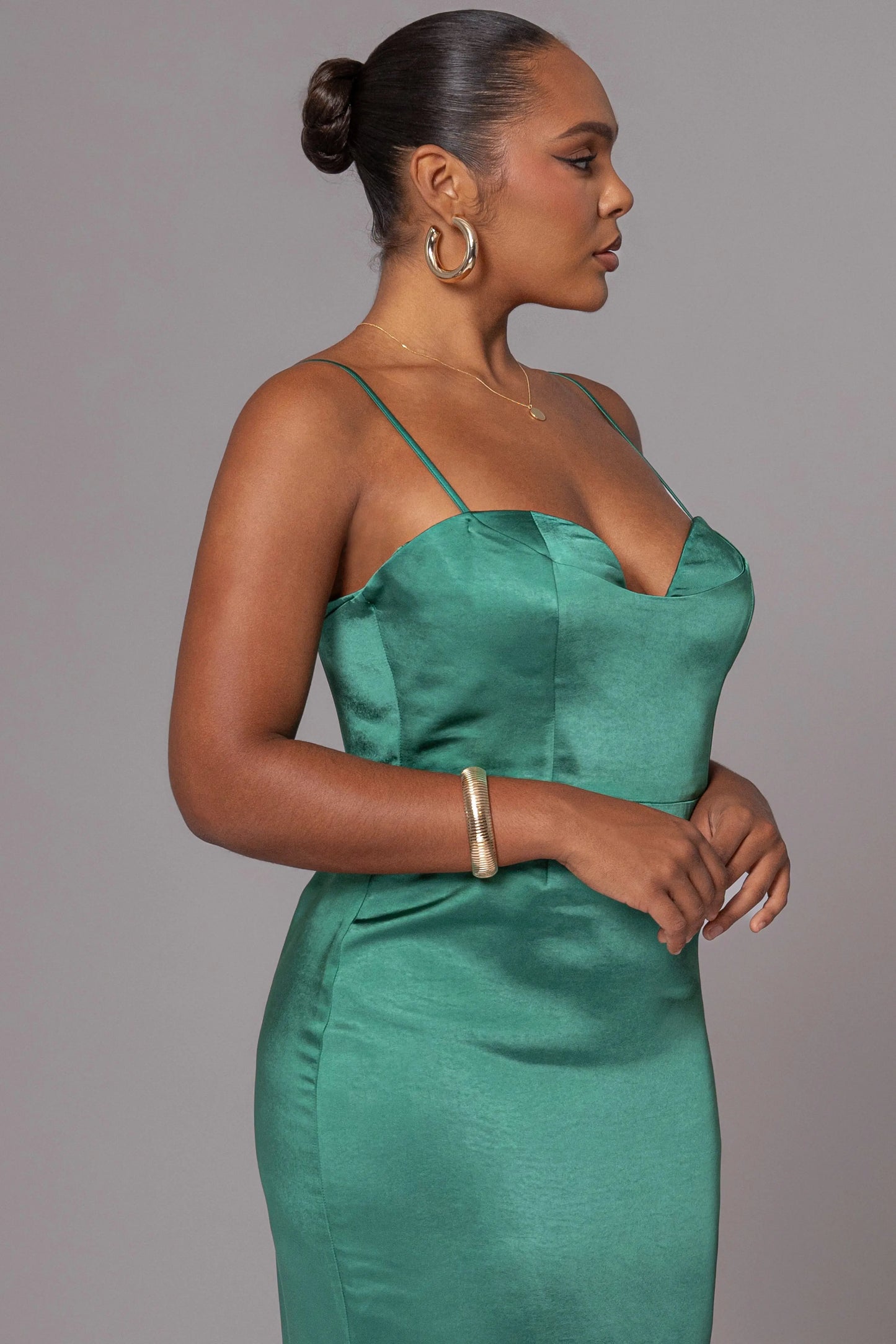 Green Moment In Time Maxi Dress JLUXLABEL